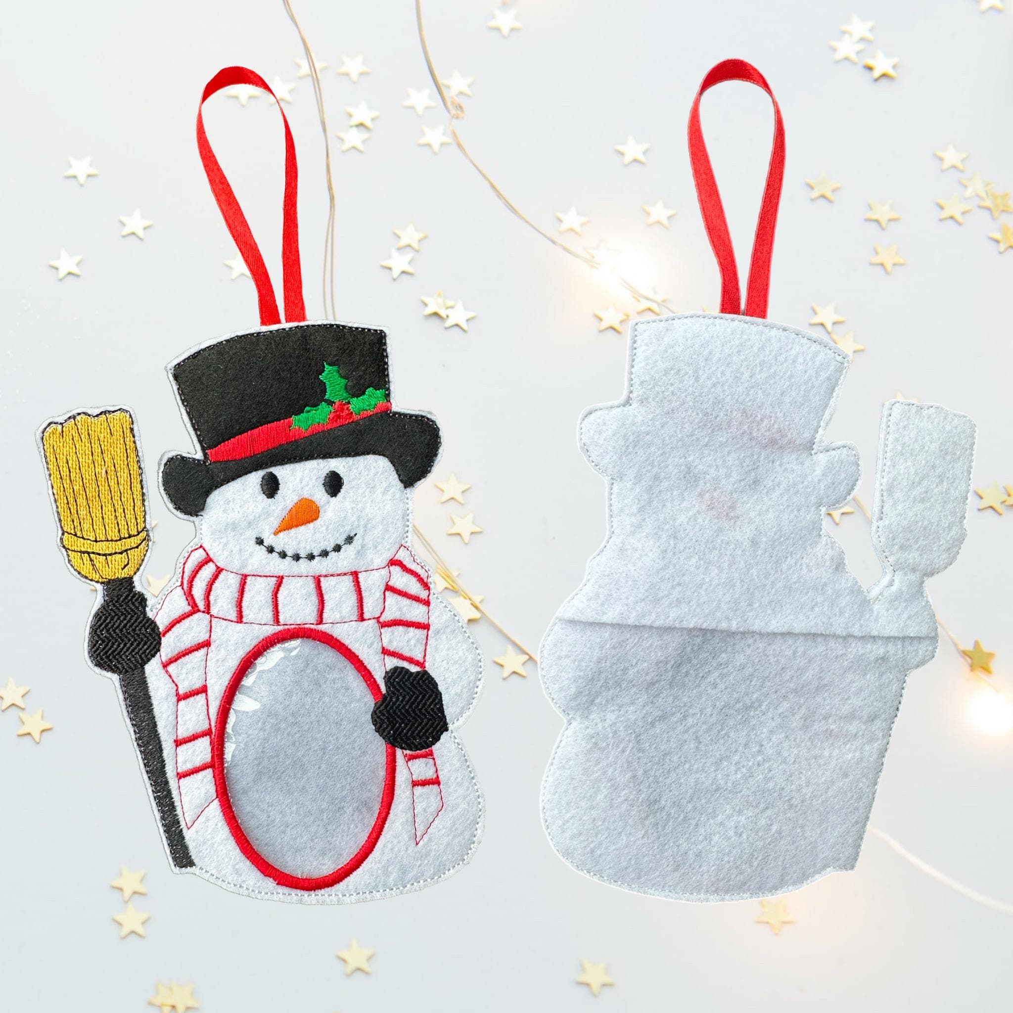 Snowman Felt Treat Bag – Christmas Sweet Holder — image 4