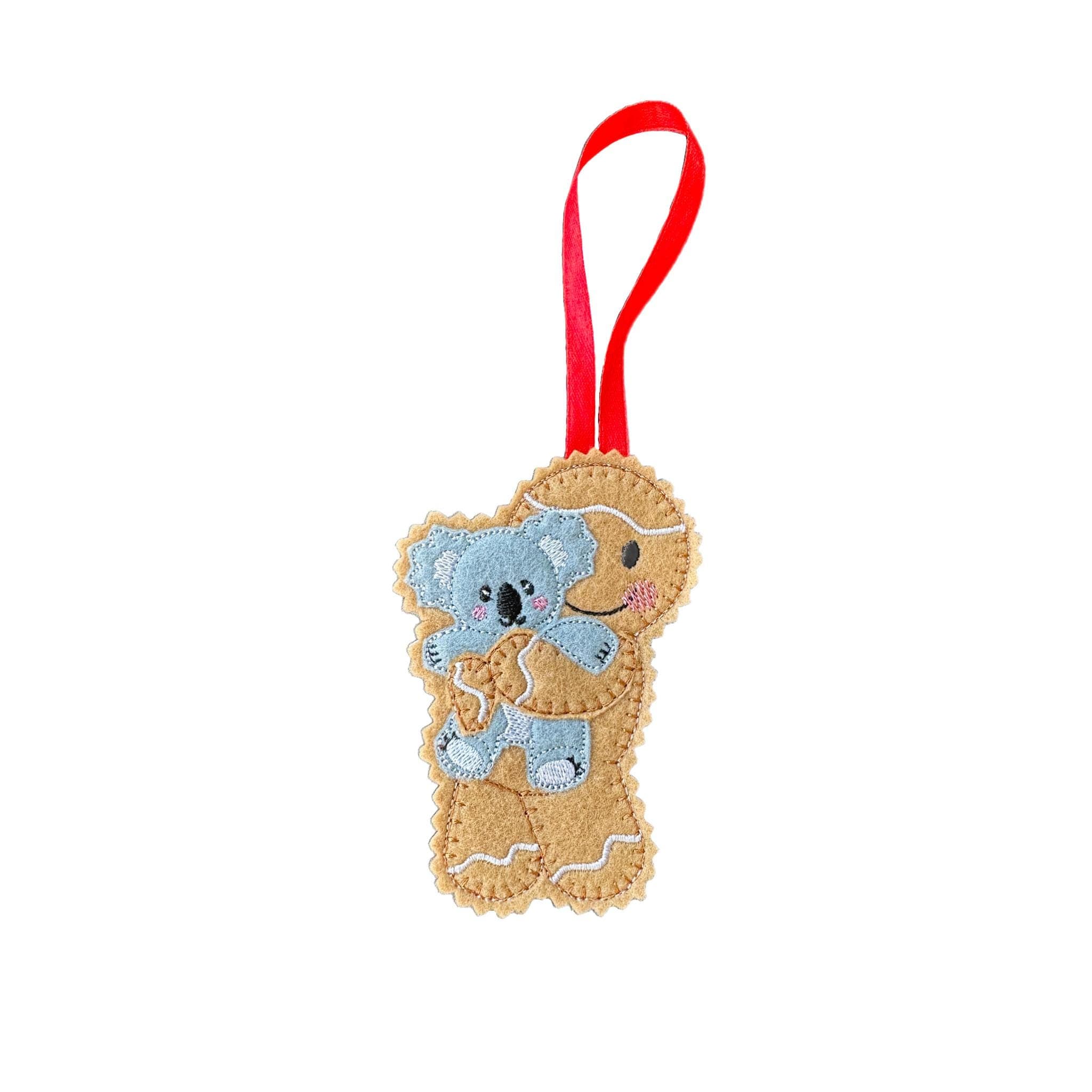 Koala Gingerbread Felt Decoration — image 3