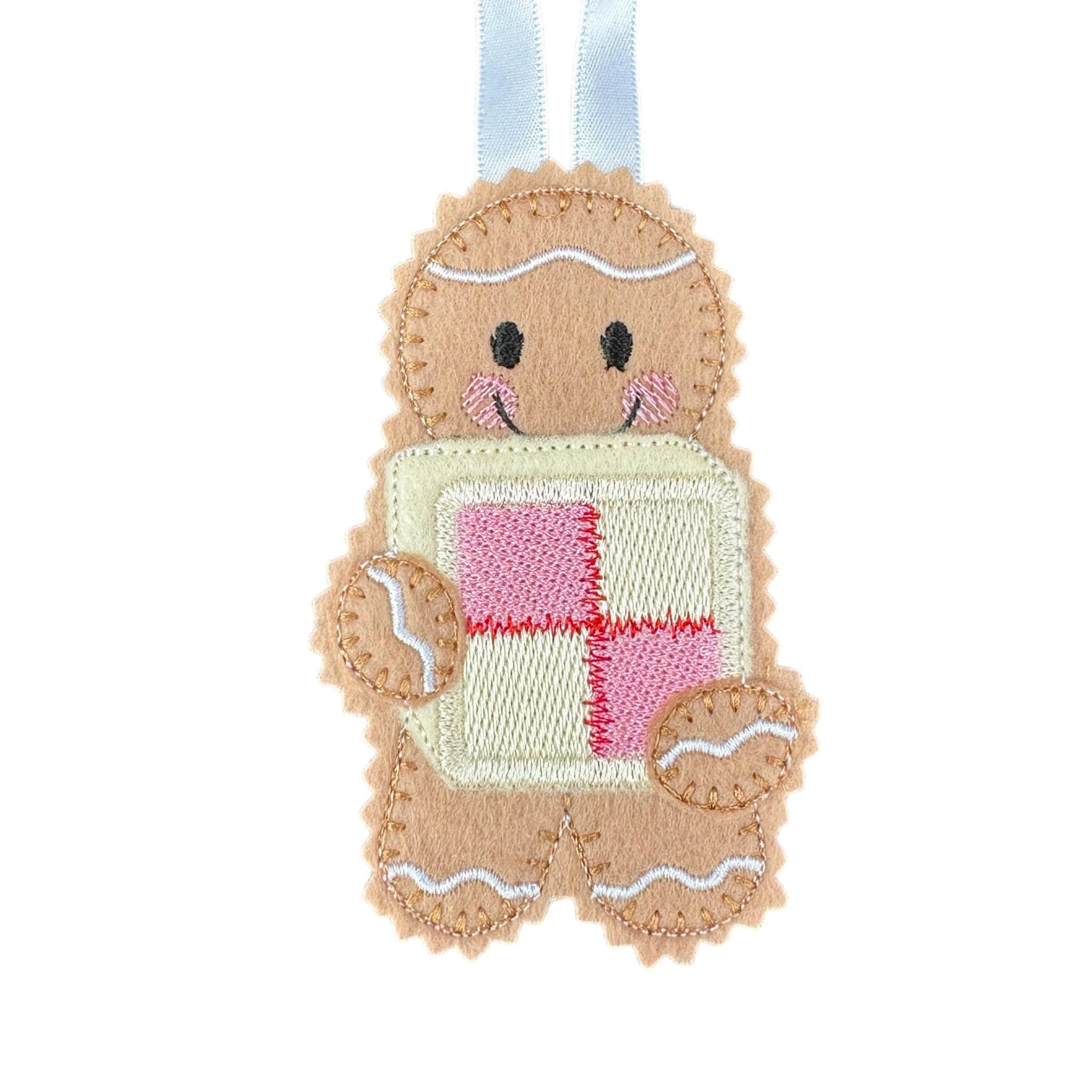 Battenberg Cake Gingerbread Felt Decoration