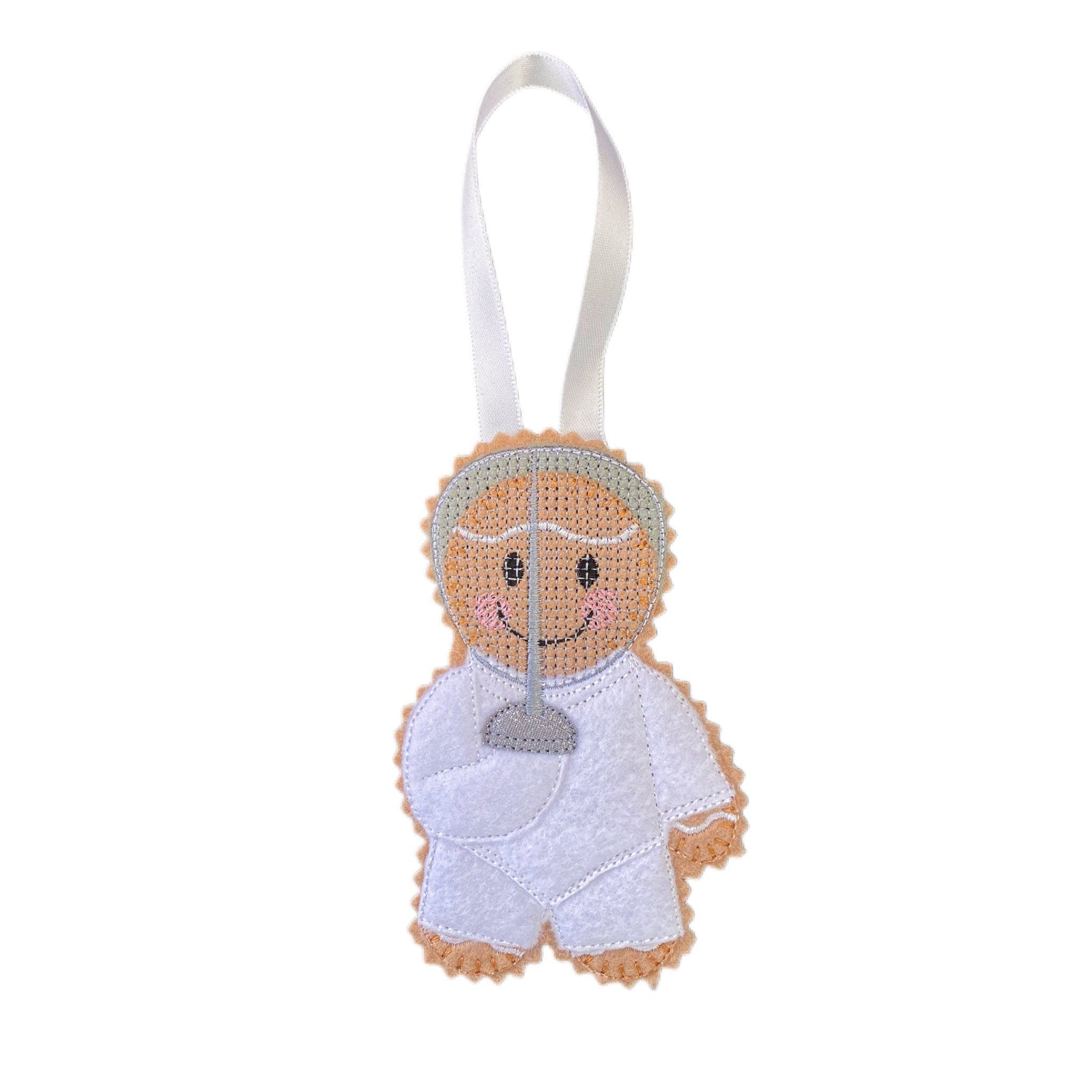 Fencing Gingerbread Man Felt Decoration