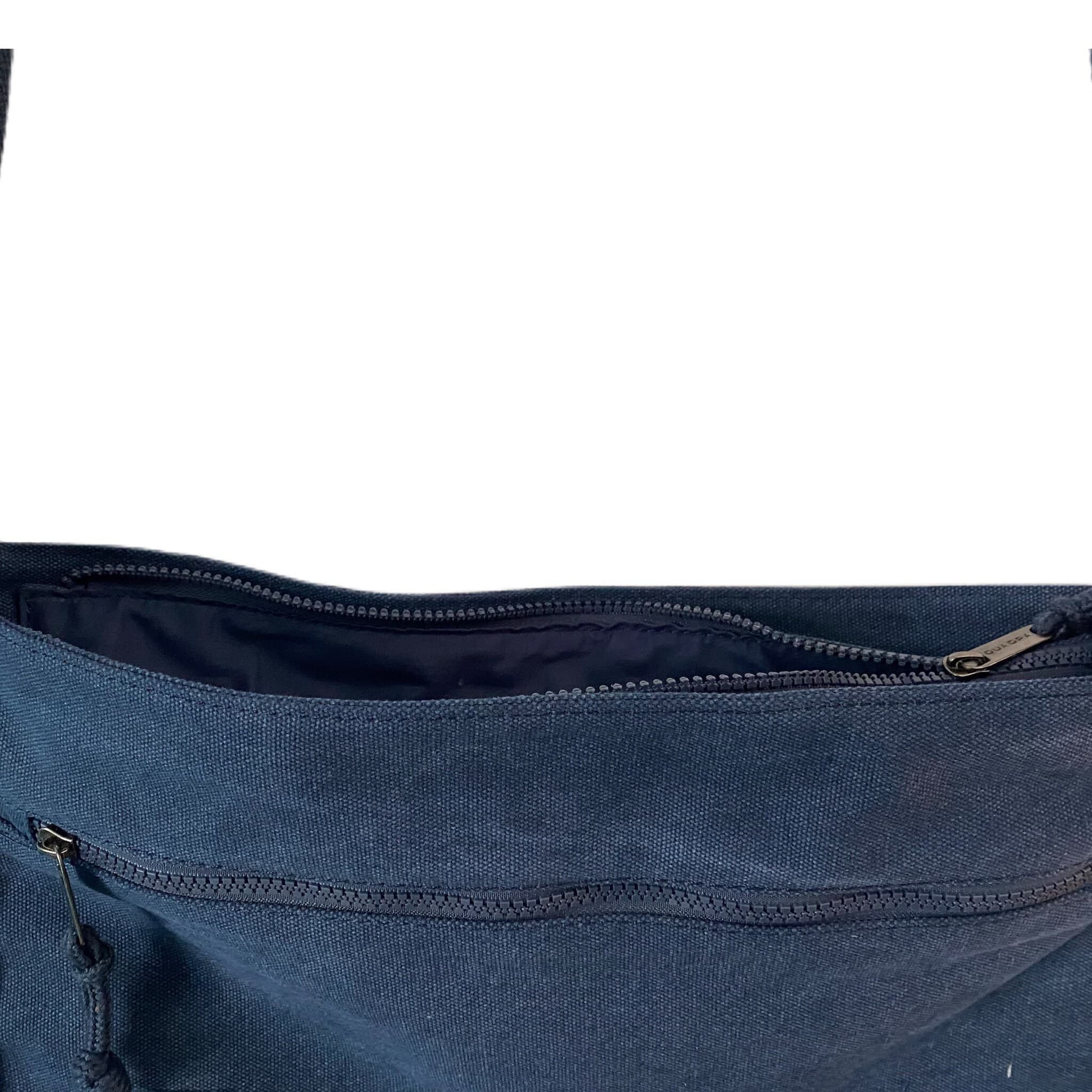 Embroidered Whale Messenger Bag – Cotton Canvas Laptop Shoulder Bag — image 5