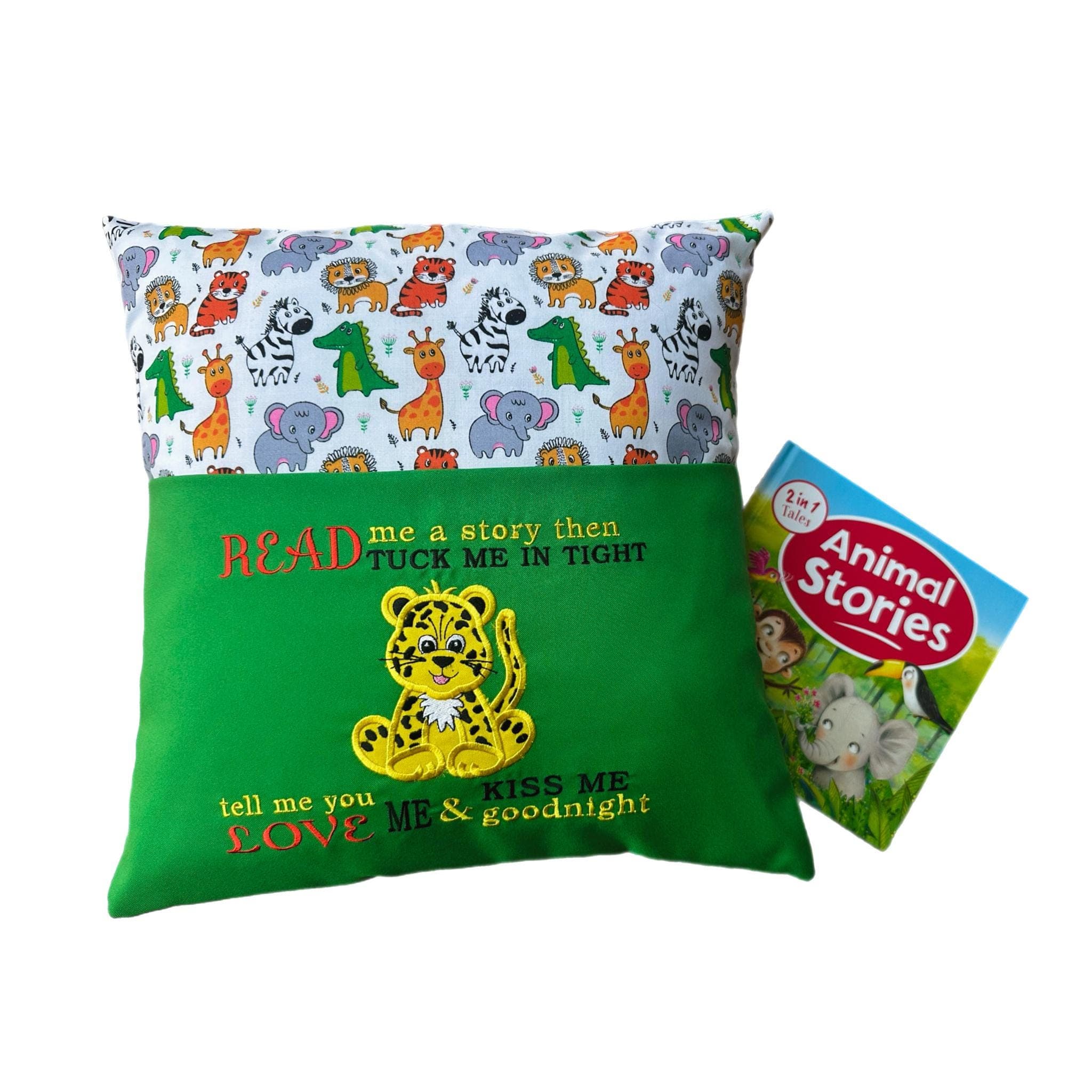 Cheetah / Leopard Reading Pillow / Book Cushion