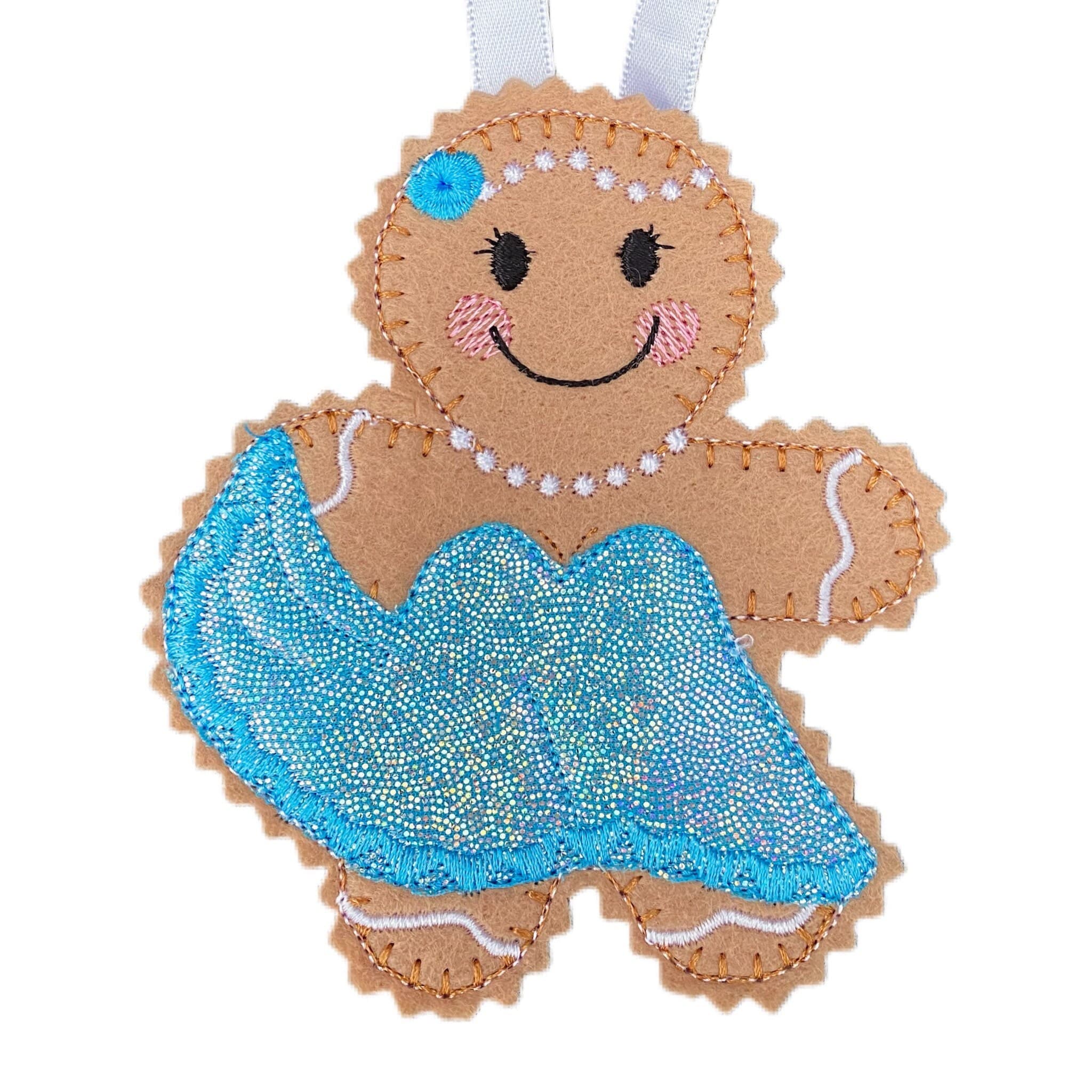 Ballroom Dancer Gingerbread Man Felt Decoration — image 2