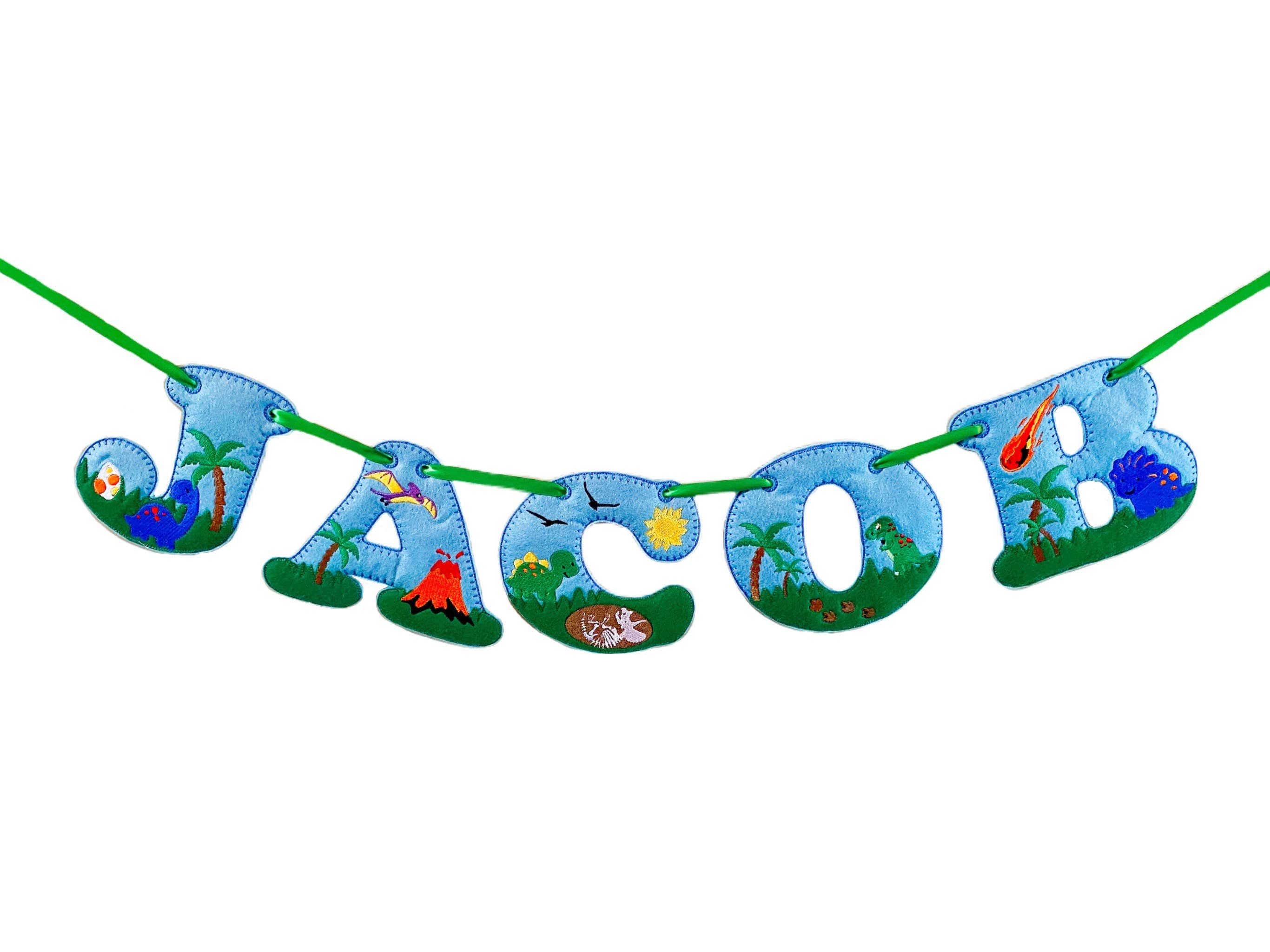 Dinosaur Personalised Felt Banner / Bunting