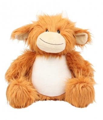 Highland Cow Personalised Soft Toy,  Personalised Embroidered Teddy, Custom bear, girl / boy birthday gift. — image 2