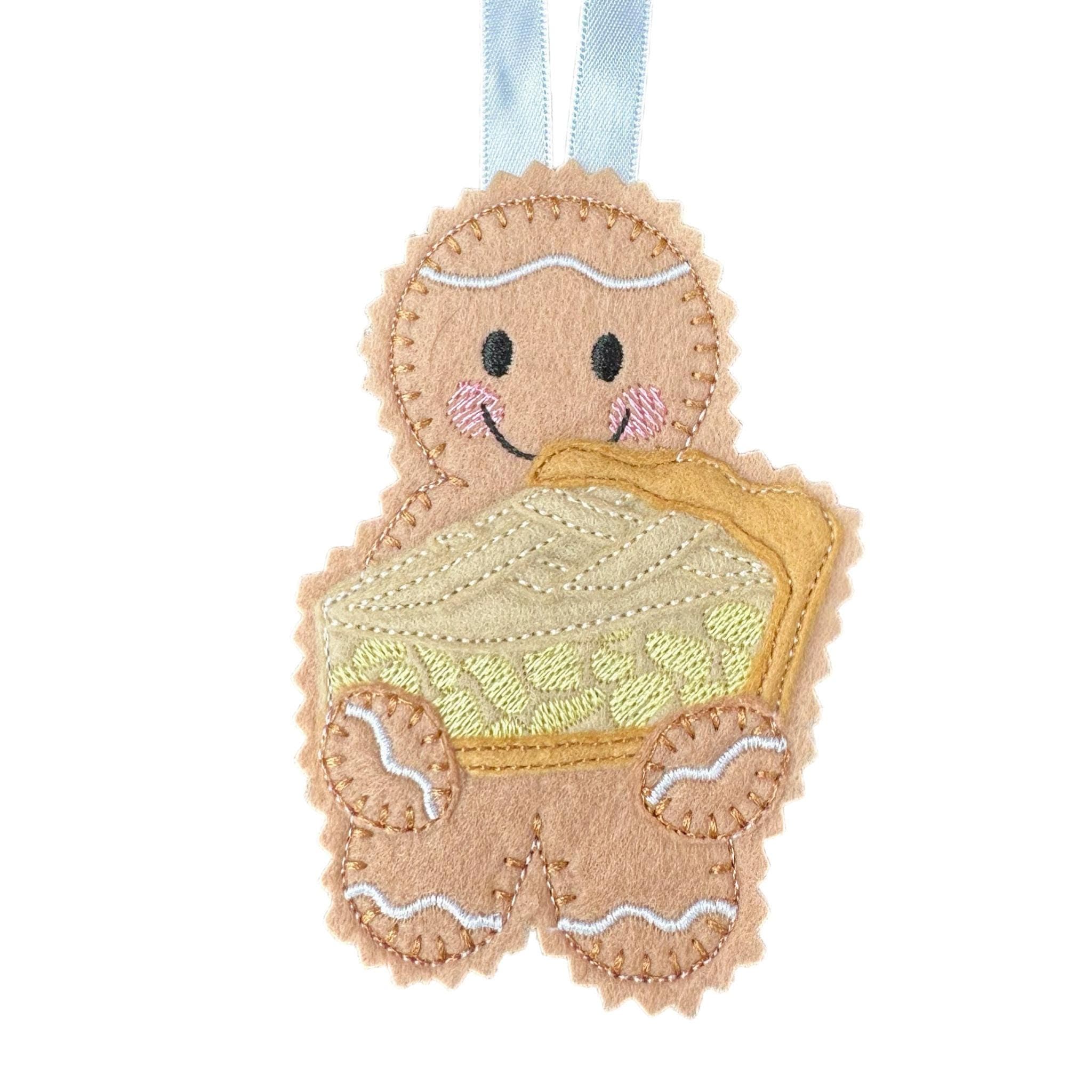 Apple Pie Gingerbread Felt Decoration