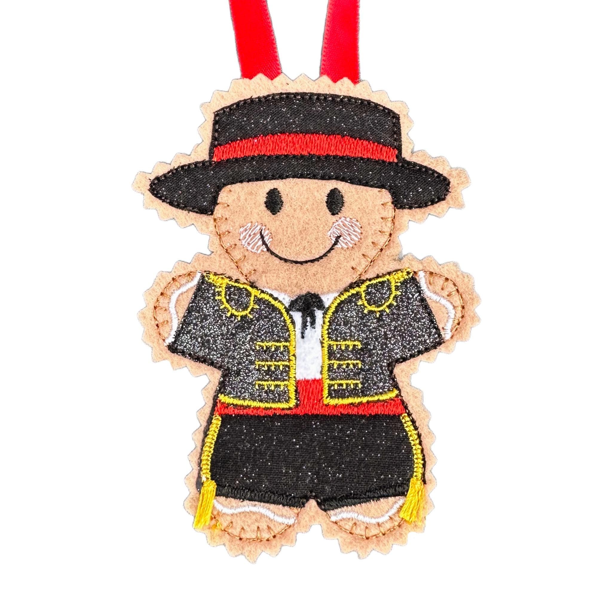 Spanish Dancer Flamenco & Matador Gingerbread Felt Decoration — image 3