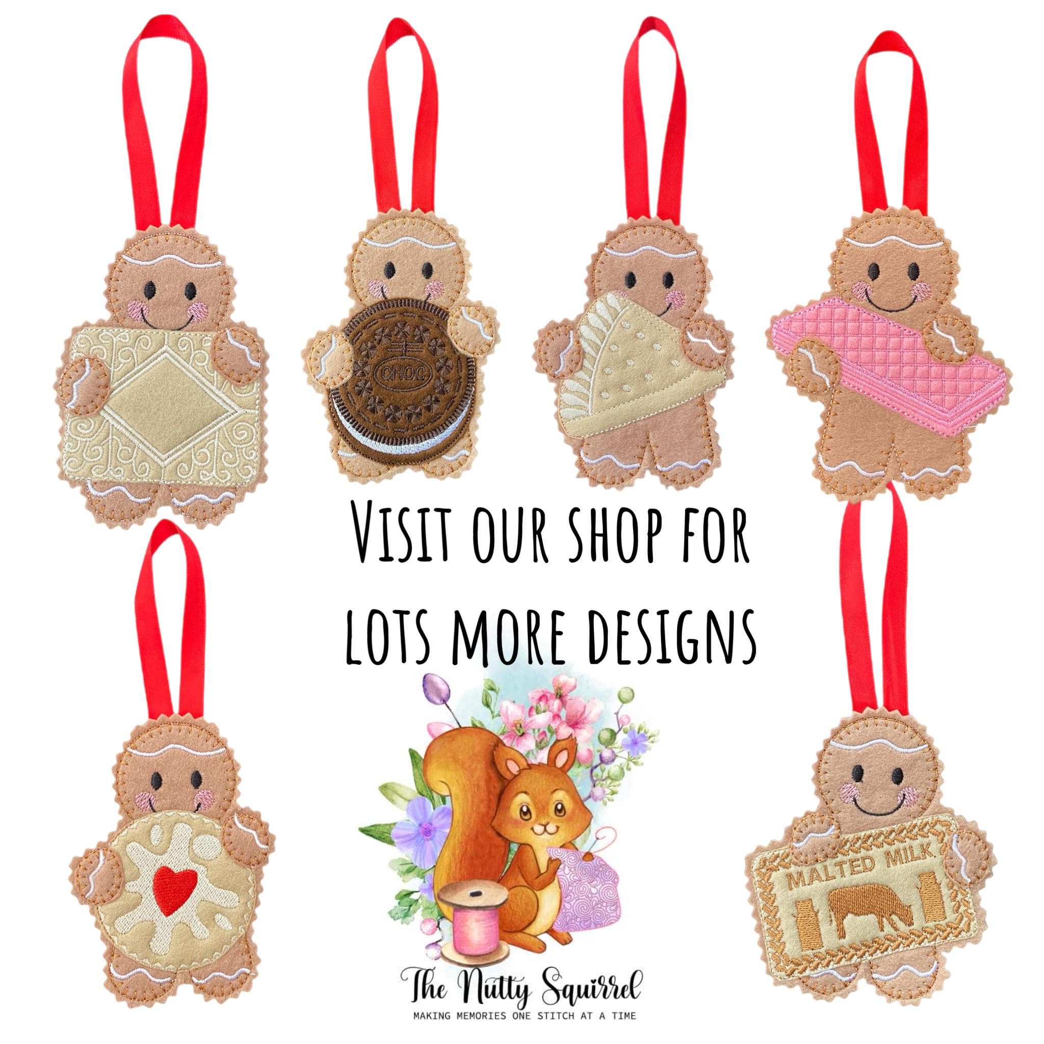 Milkman / Delivery Gingerbread Man Felt Decoration — image 8