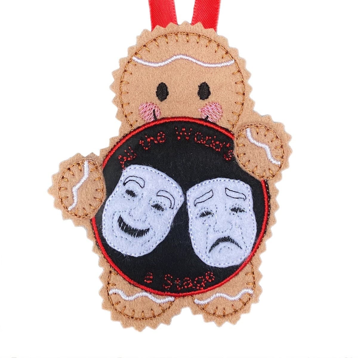 Theatre / Drama Gingerbread Man Felt Decoration — image 2