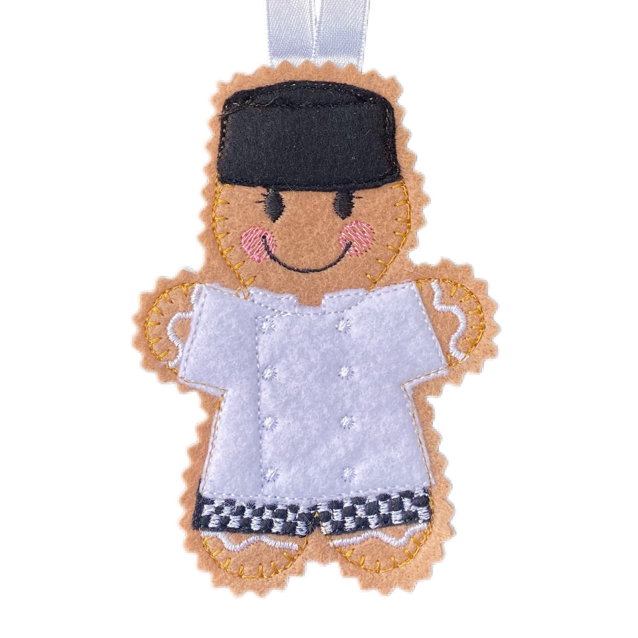 Chef Gingerbread Man Felt Decoration — image 2