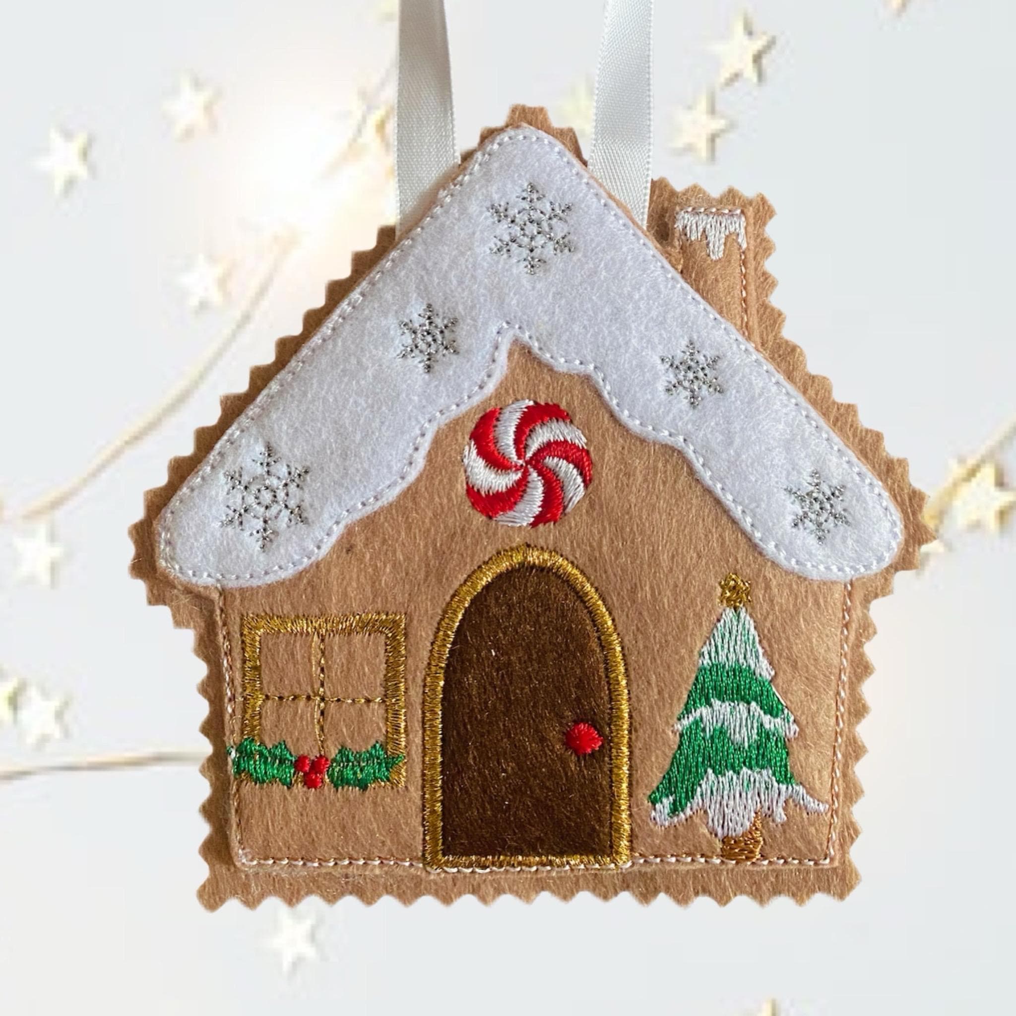 Felt Gingerbread House Decoration – Christmas Tree Ornament — image 3