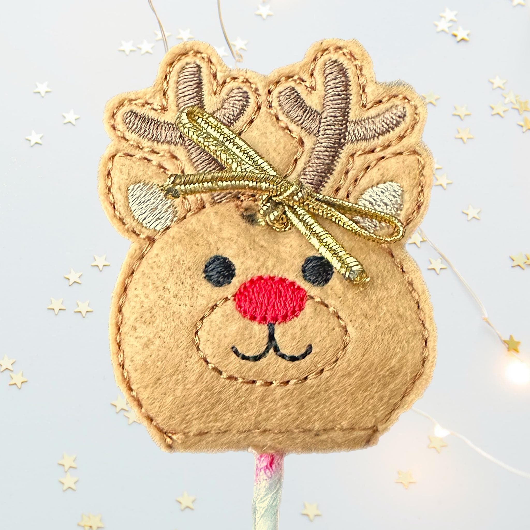 Reindeer Felt Lollipop Holder – Christmas Party Favour — image 2