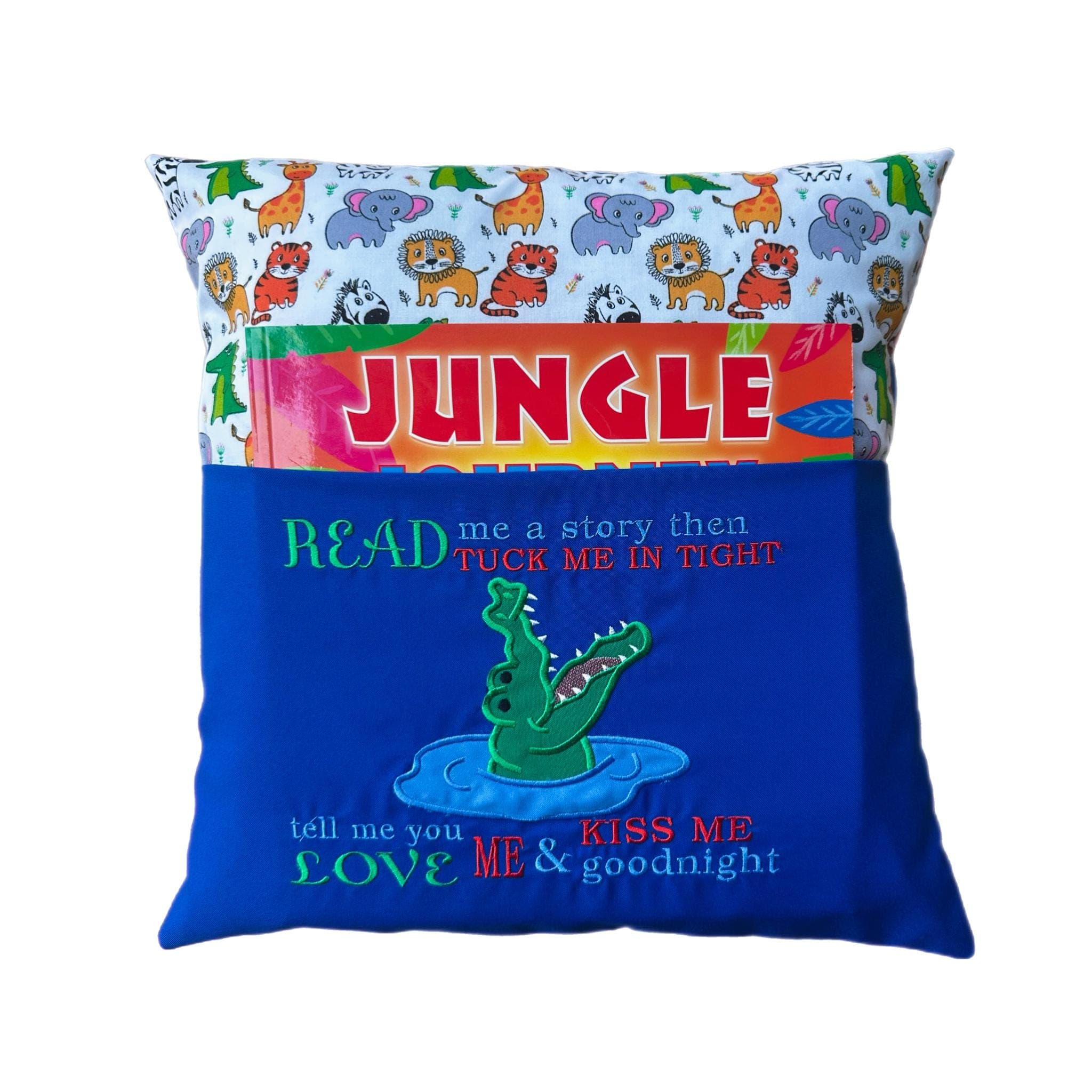 Crocodile Reading Pillow / Book Cushion — image 5