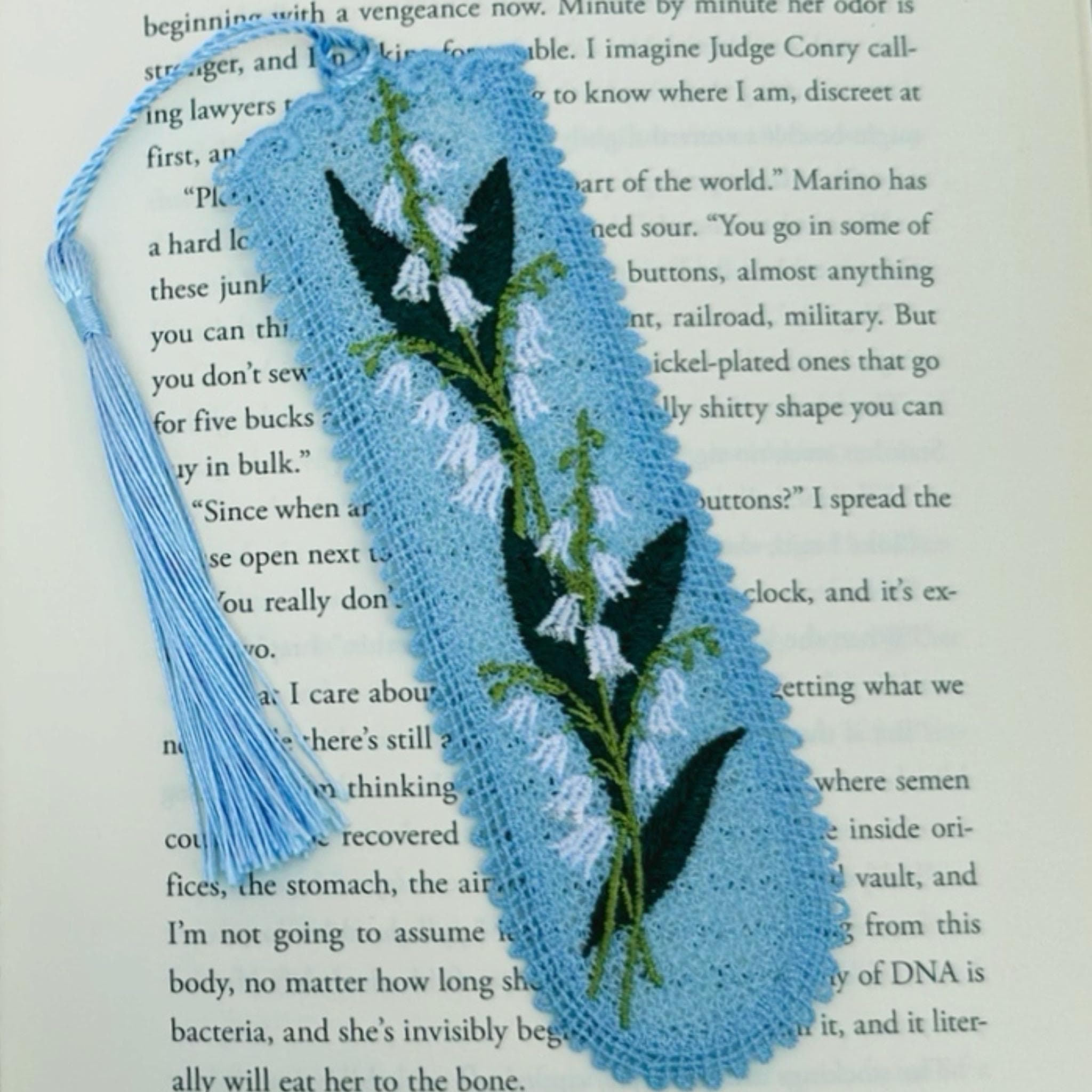 Lily of the valley Embroidered Bookmark — image 2