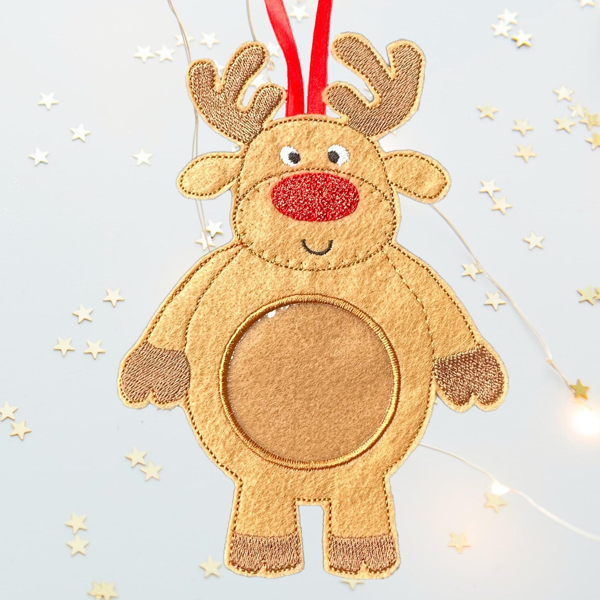 Reindeer Felt Treat Bag – Christmas Sweet Holder — image 3