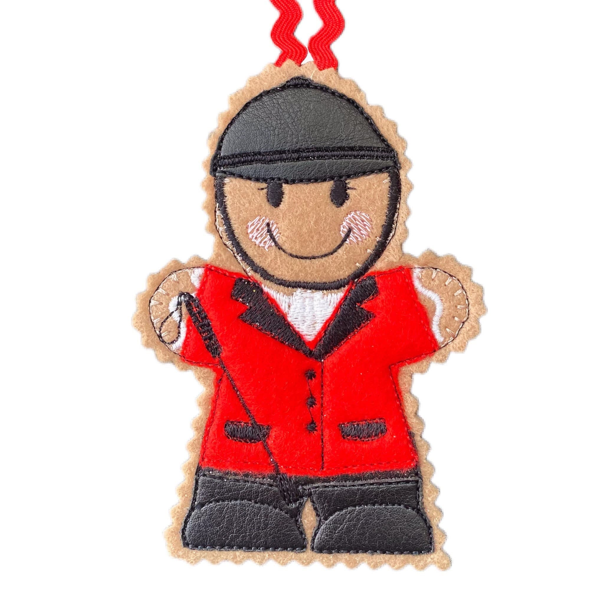 Horse Rider Gingerbread Man Felt Decoration — image 2