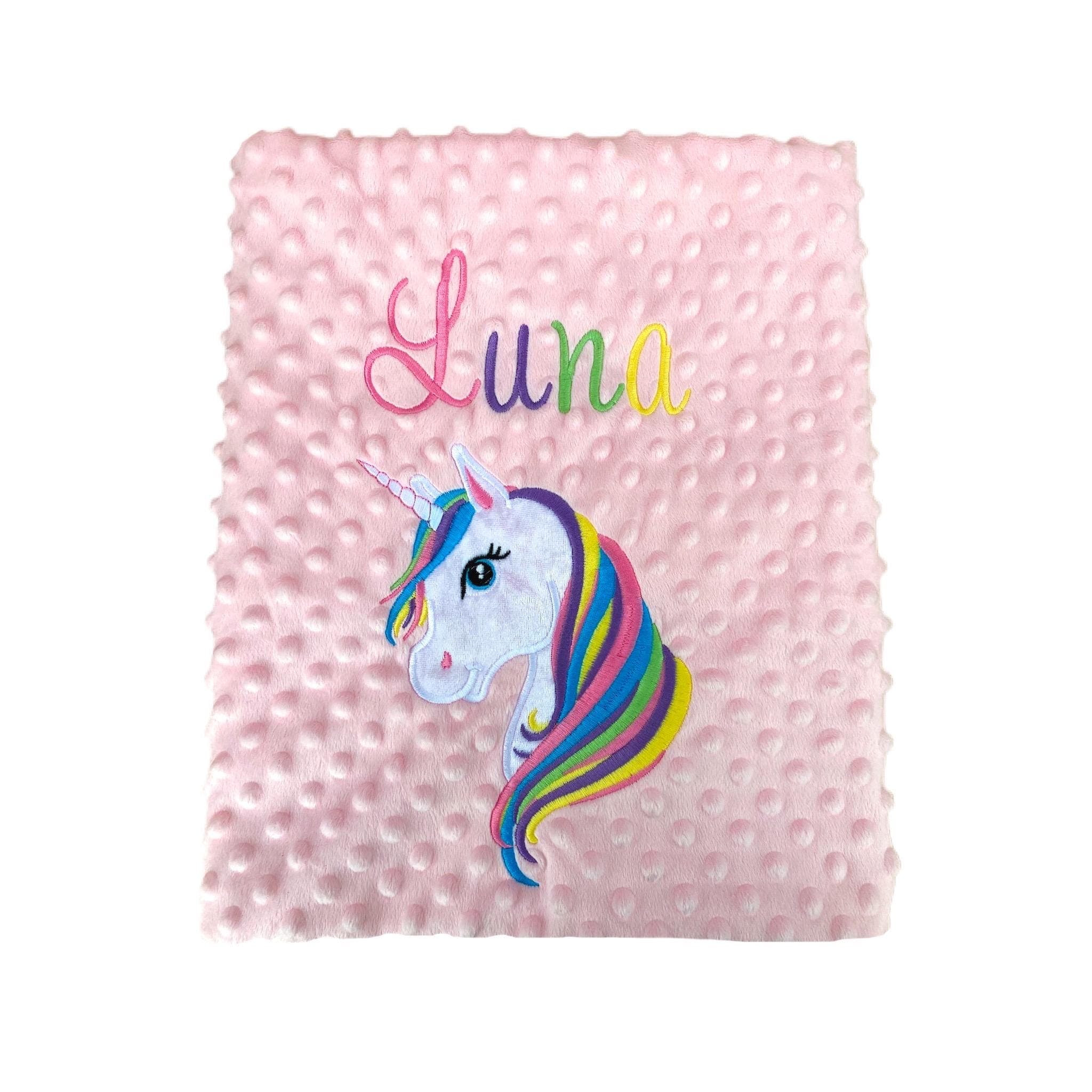 Rainbow Unicorn Personalised Blanket / Throw — image 2