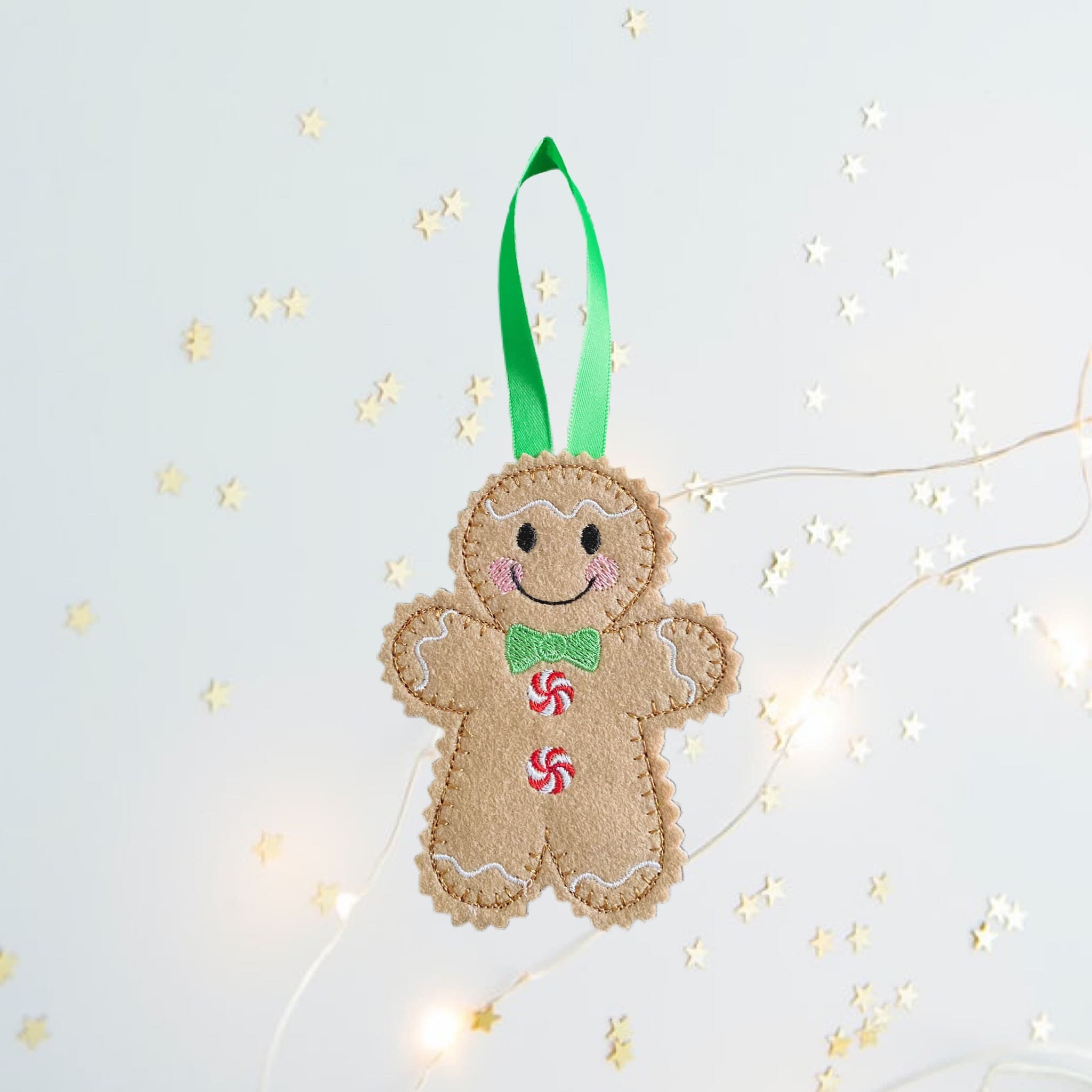 Christmas Gingerbread Man Felt Decoration