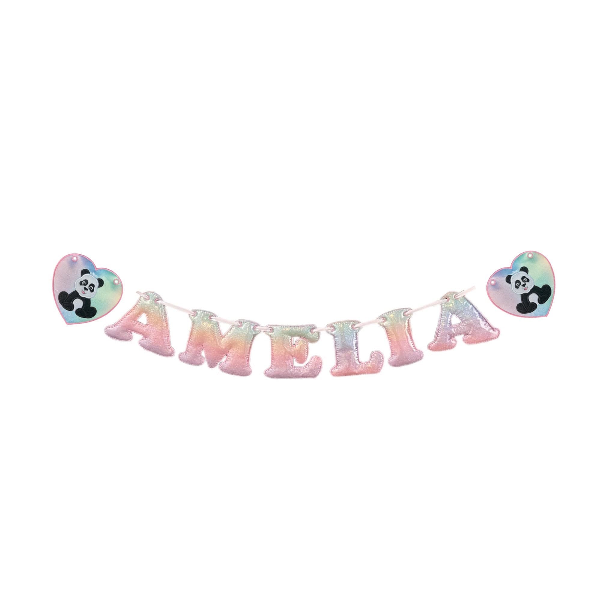 Panda Personalised Felt Banner / Bunting