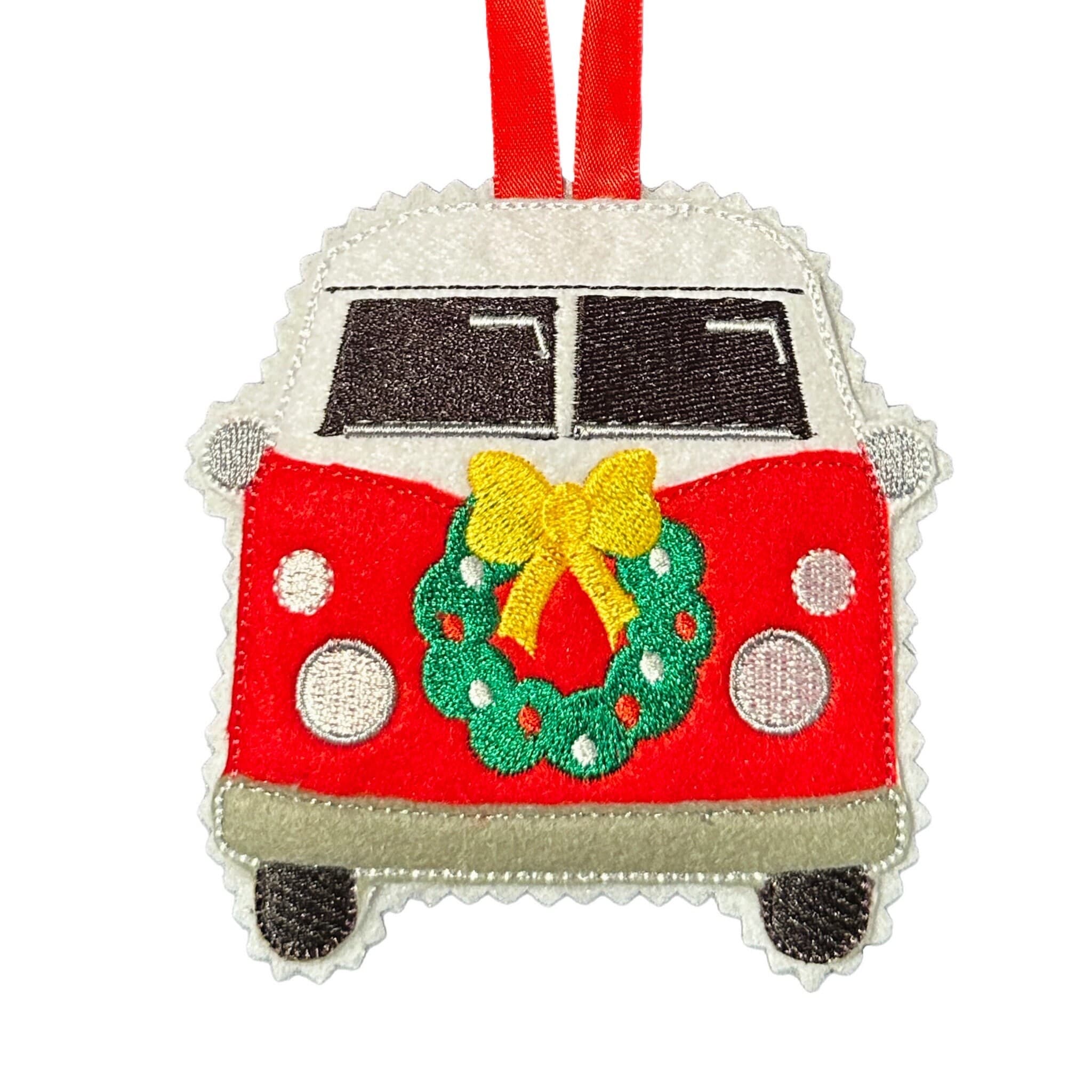 Camper van Gingerbread Felt Decoration — image 3