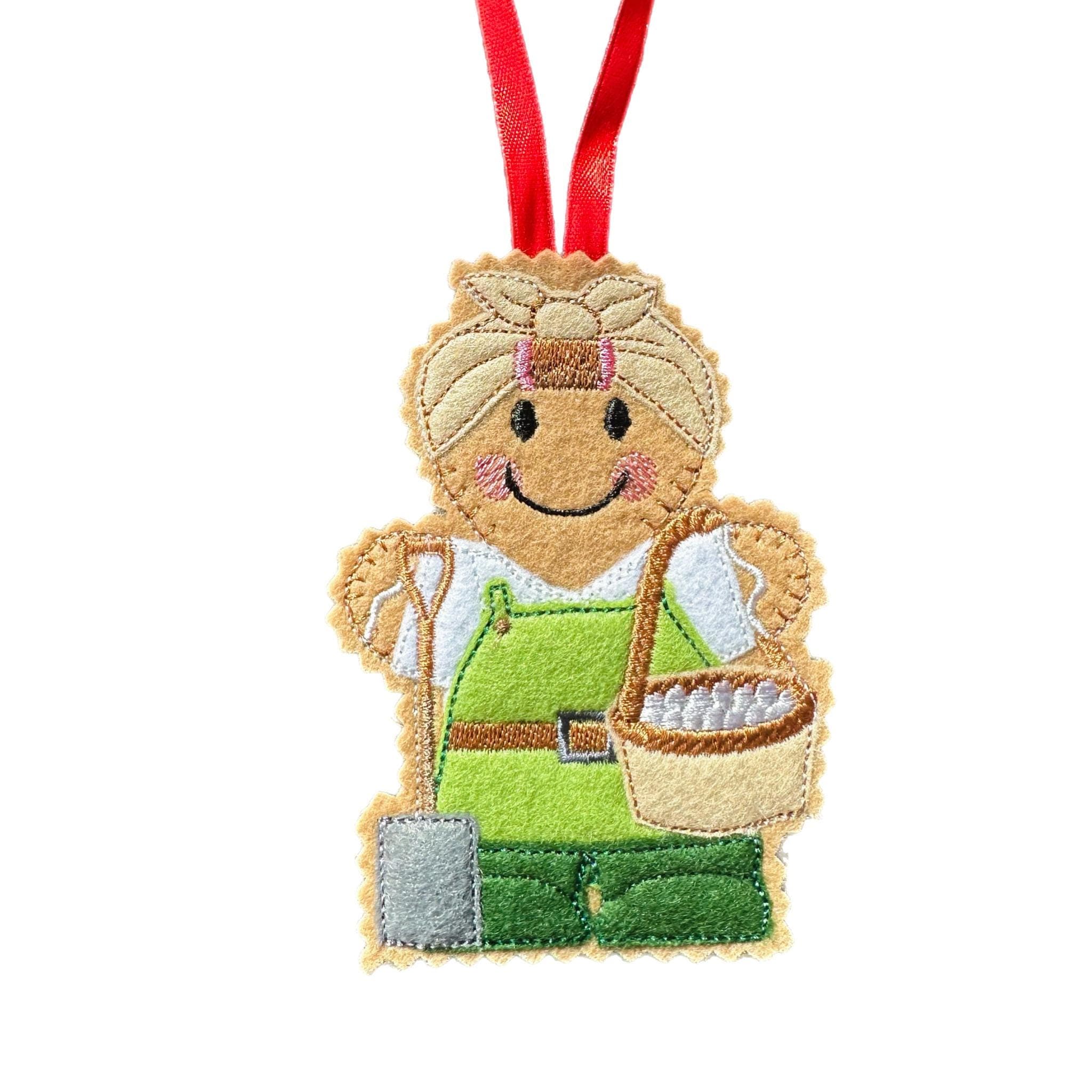 Women's Land Army Gingerbread Felt nostalgic decoration