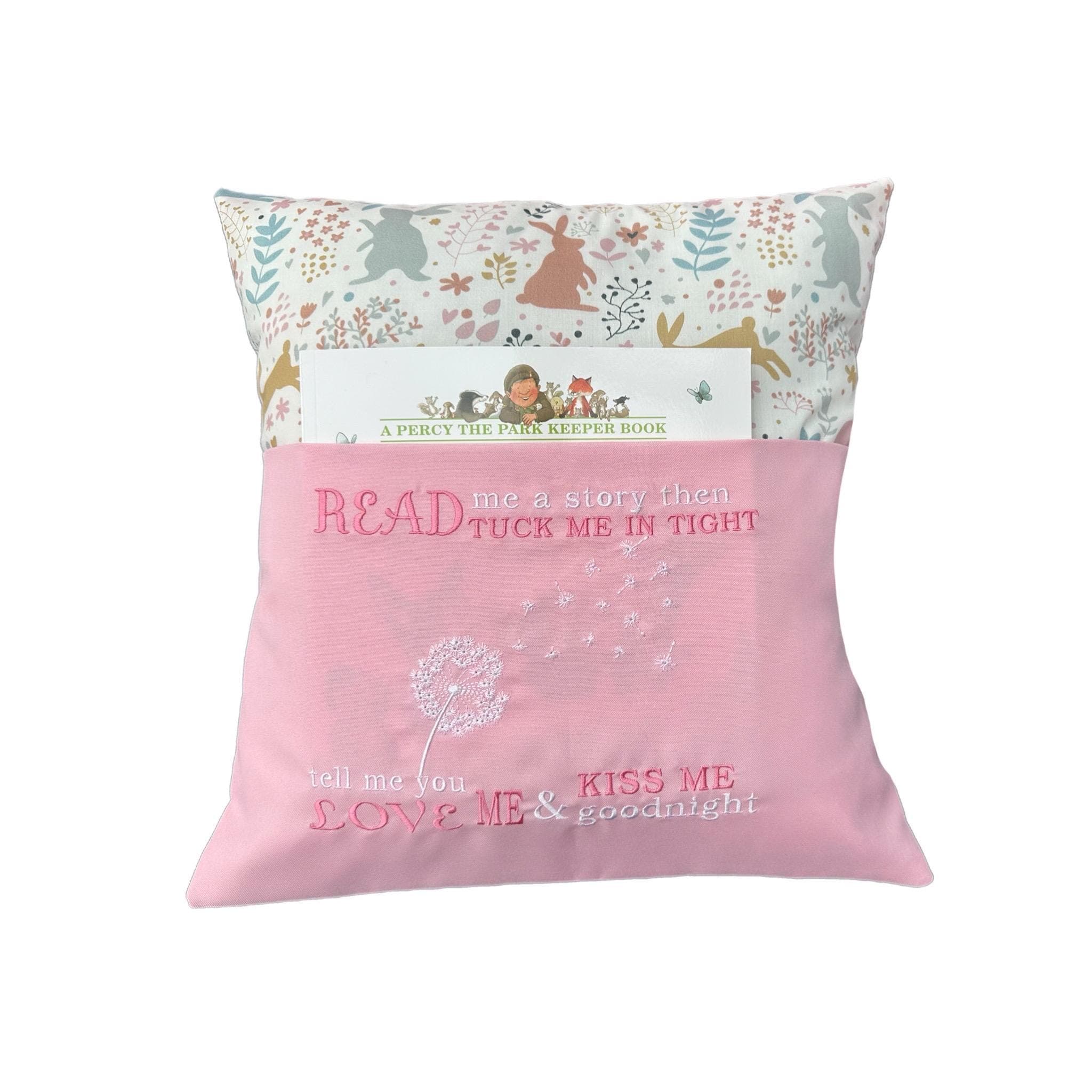 Handmade Bunny Reading Cushion Gift Set with Book & Toy – Nursery Bedtime Story Pillow — image 8