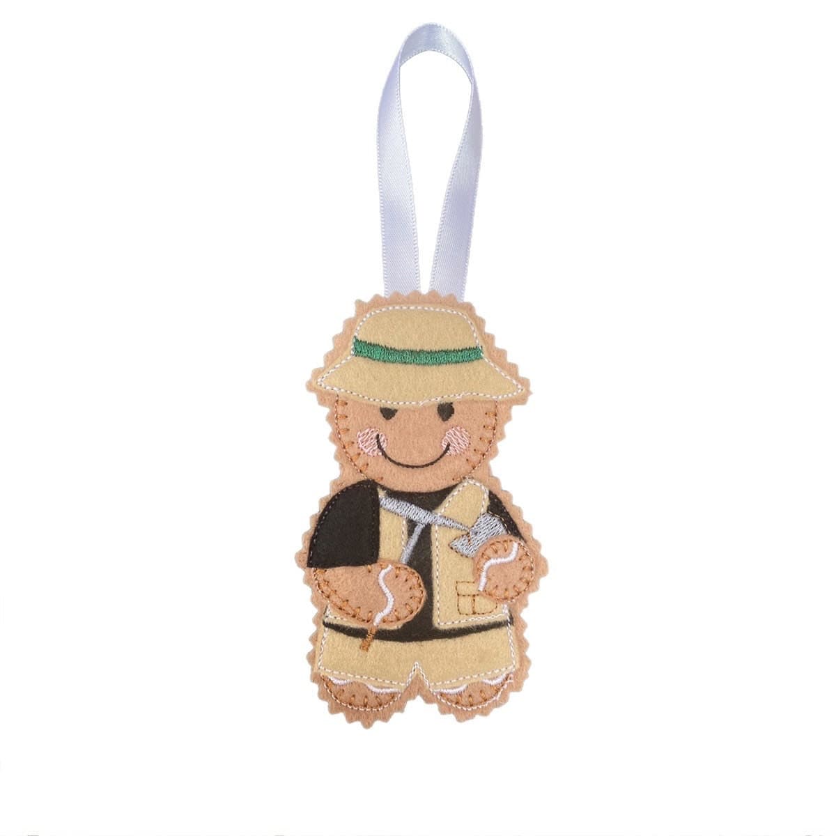 Geologist Gingerbread Man Felt Decoration