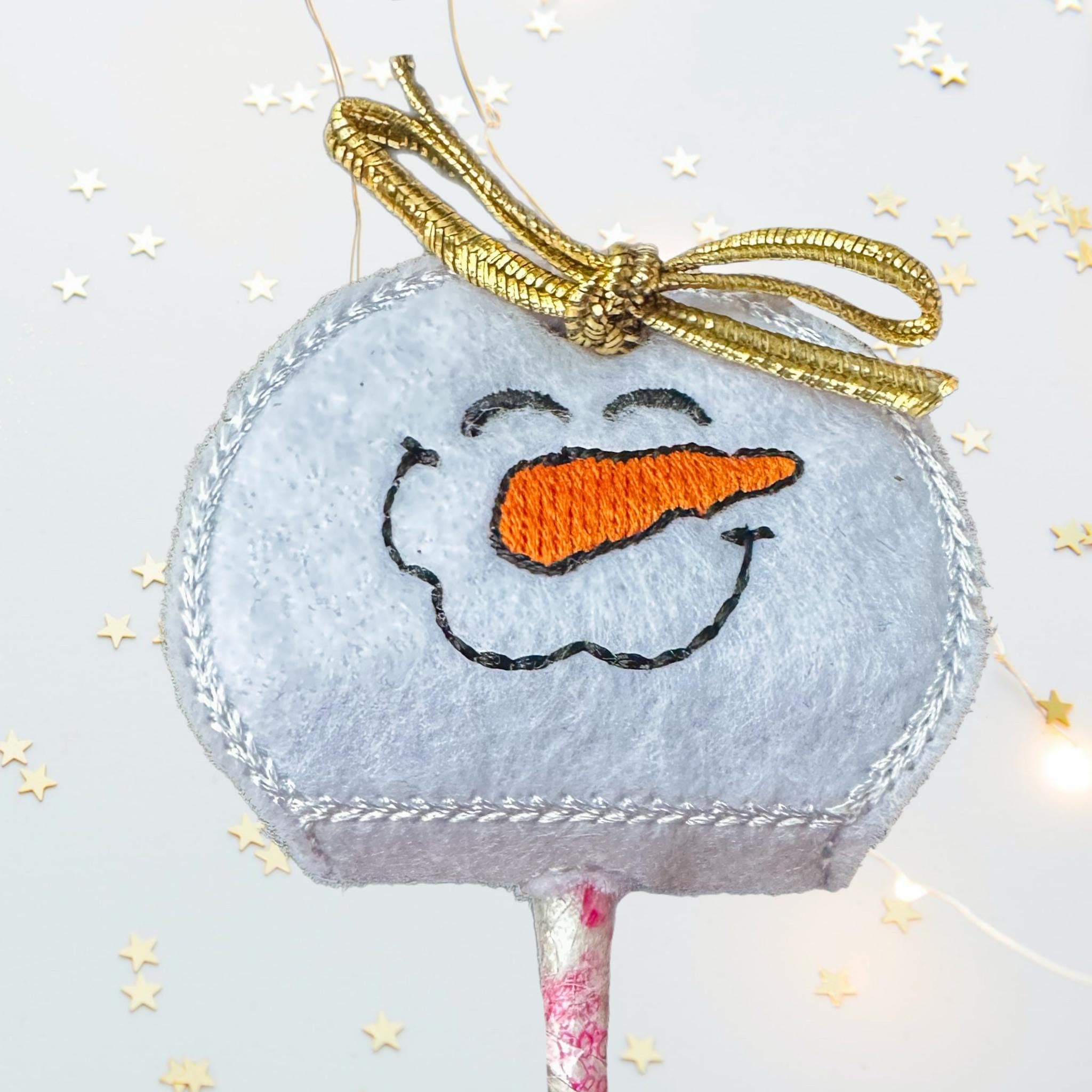 Snowman Felt Lollipop Holder – Christmas Party Favour — image 2