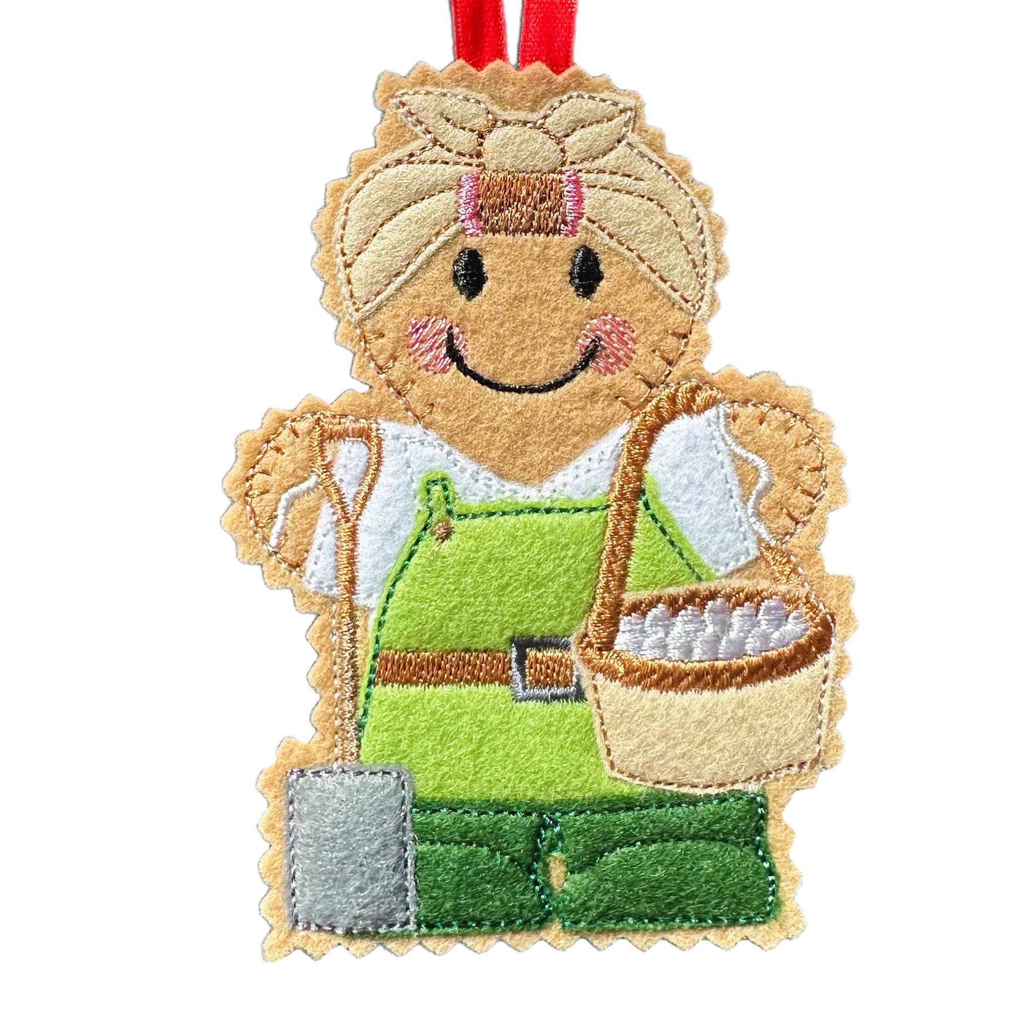 Women's Land Army Gingerbread Felt nostalgic decoration — image 2