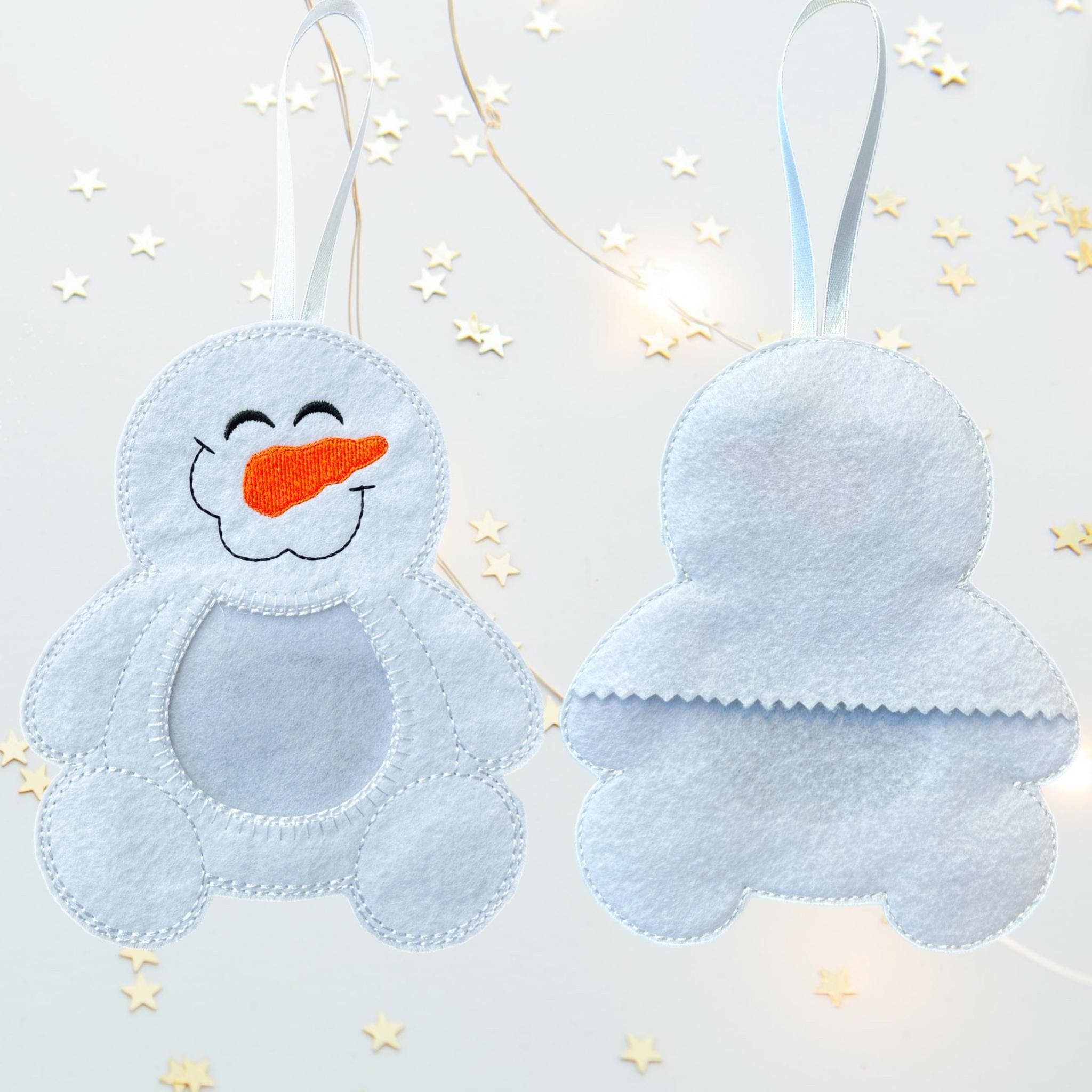 Snowman Felt Treat Bag – Christmas Sweet Holder — image 4