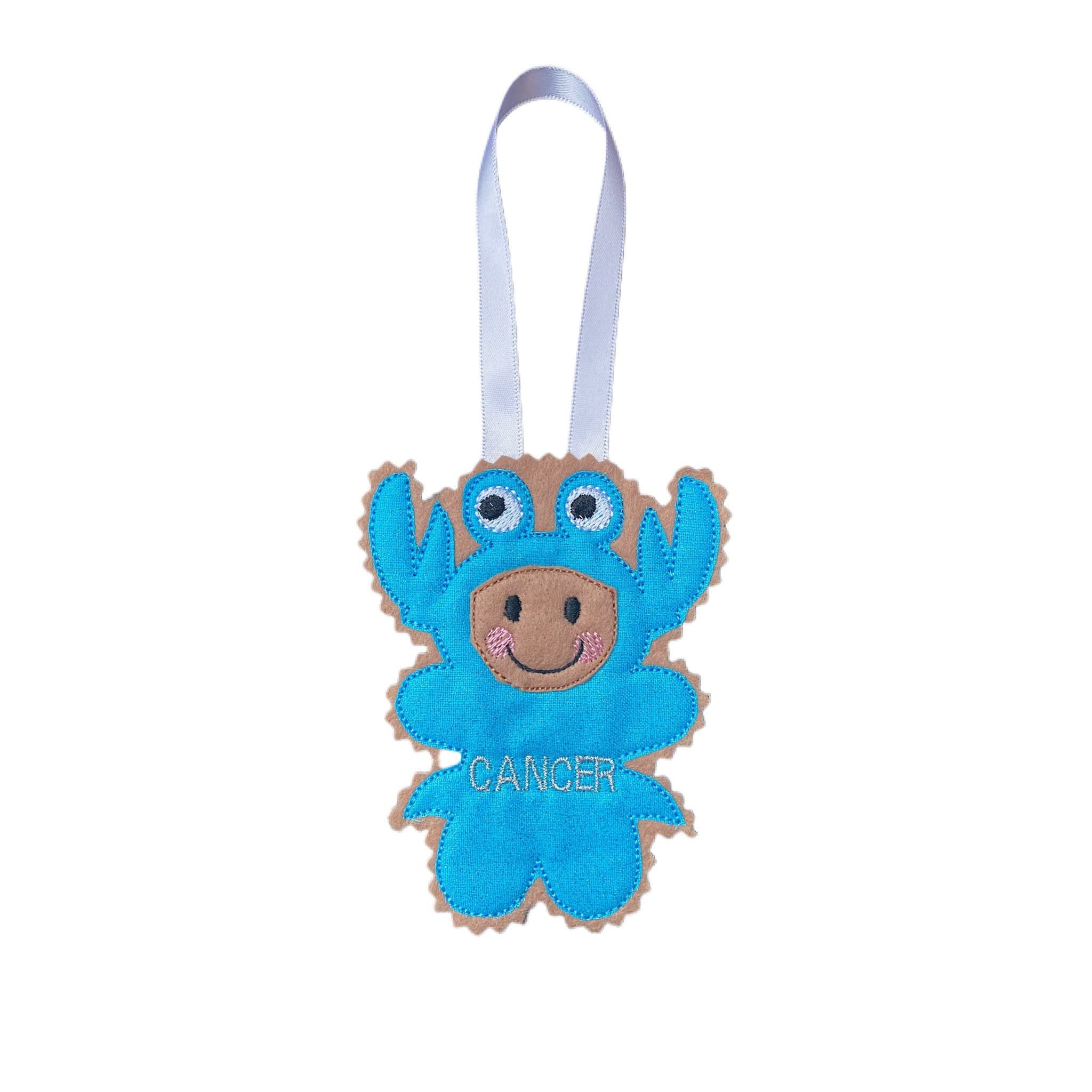 Horoscope Cancer Starsign Gingerbread Man Felt Decoration