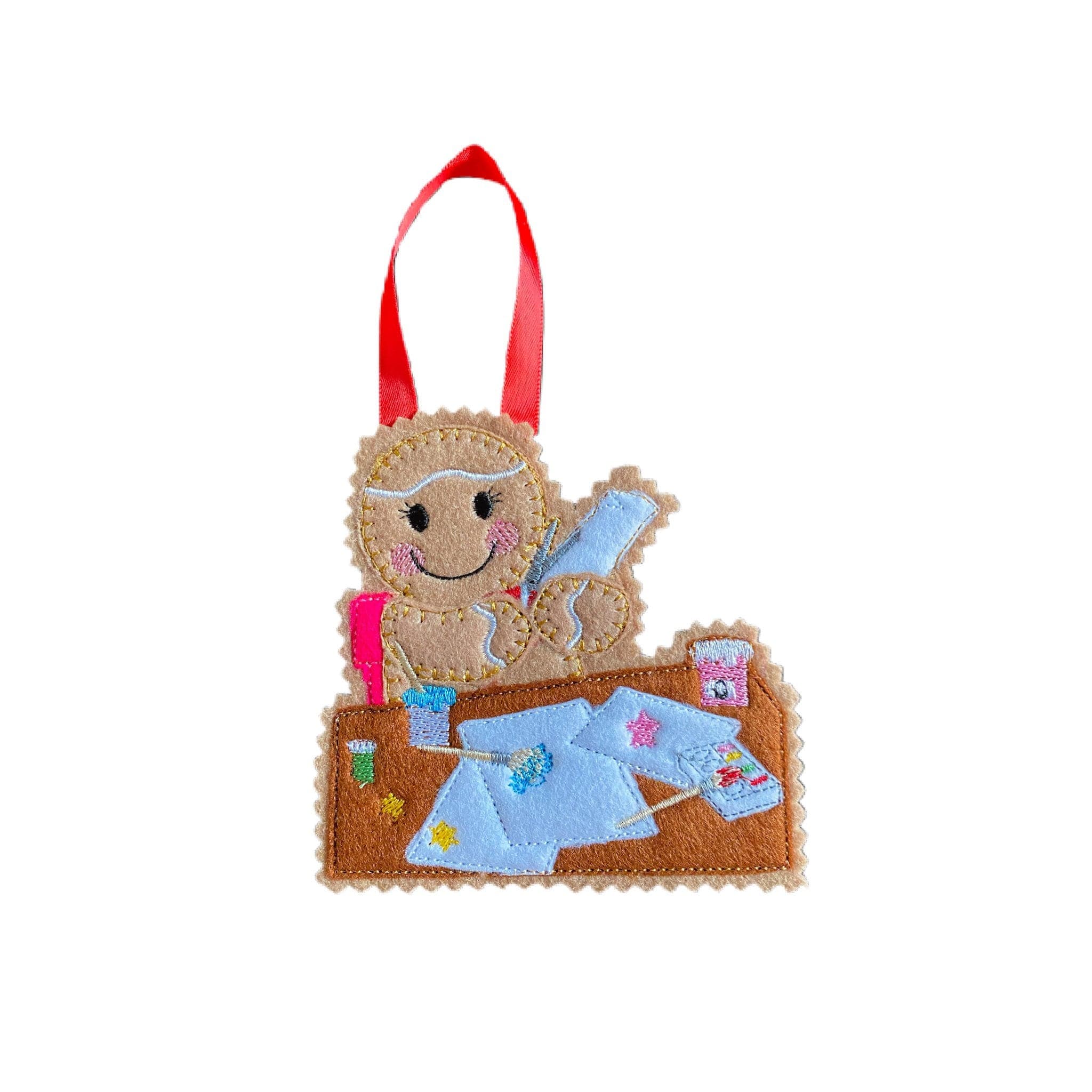 Scrapbook / card maker Gingerbread Man Felt Decoration