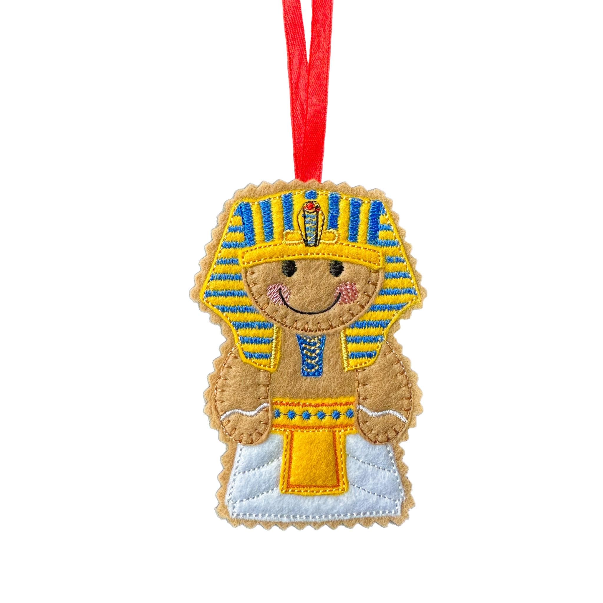 Egyptian Pharaoh Gingerbread Felt Decoration