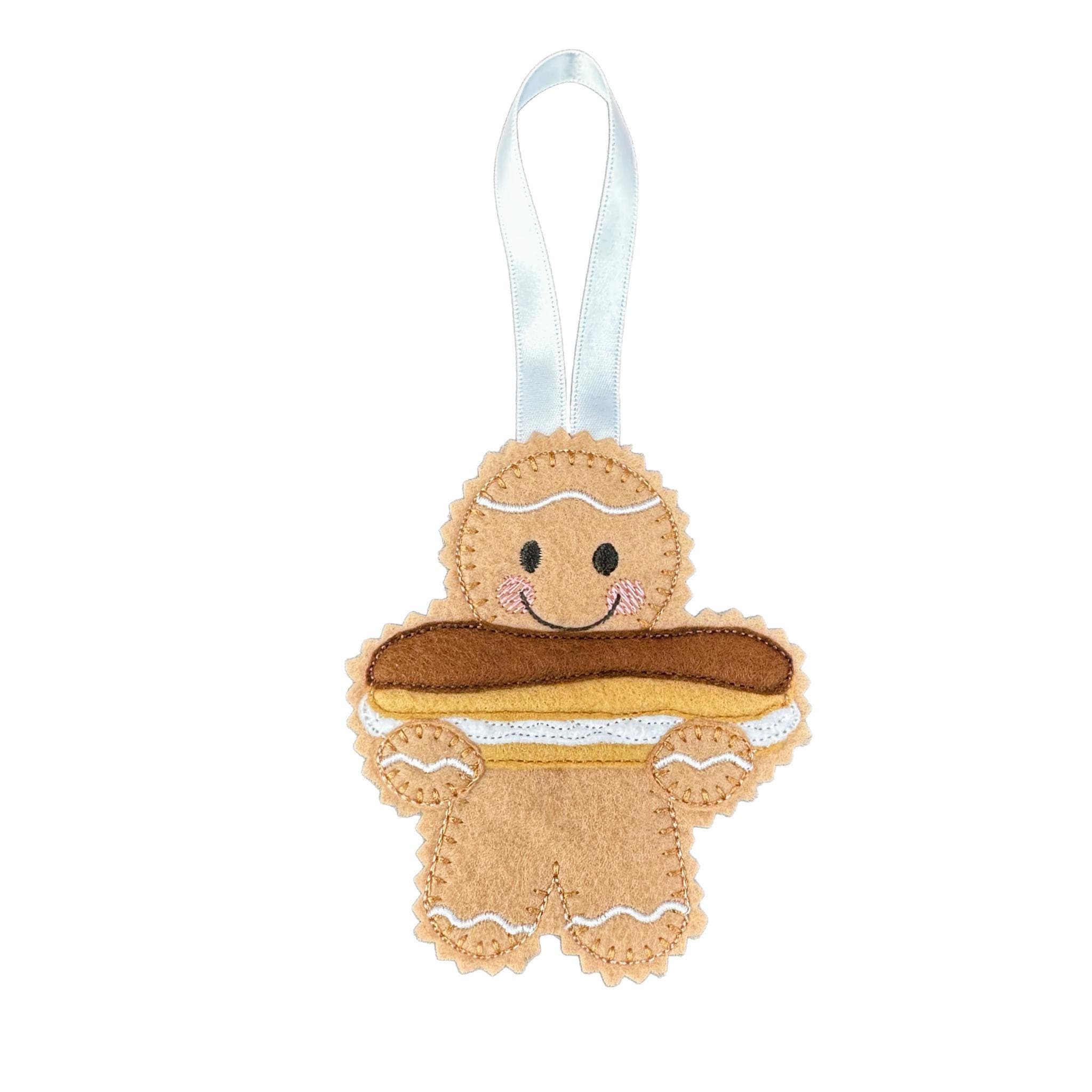 Chocolate Eclair Gingerbread Felt Decoration — image 2