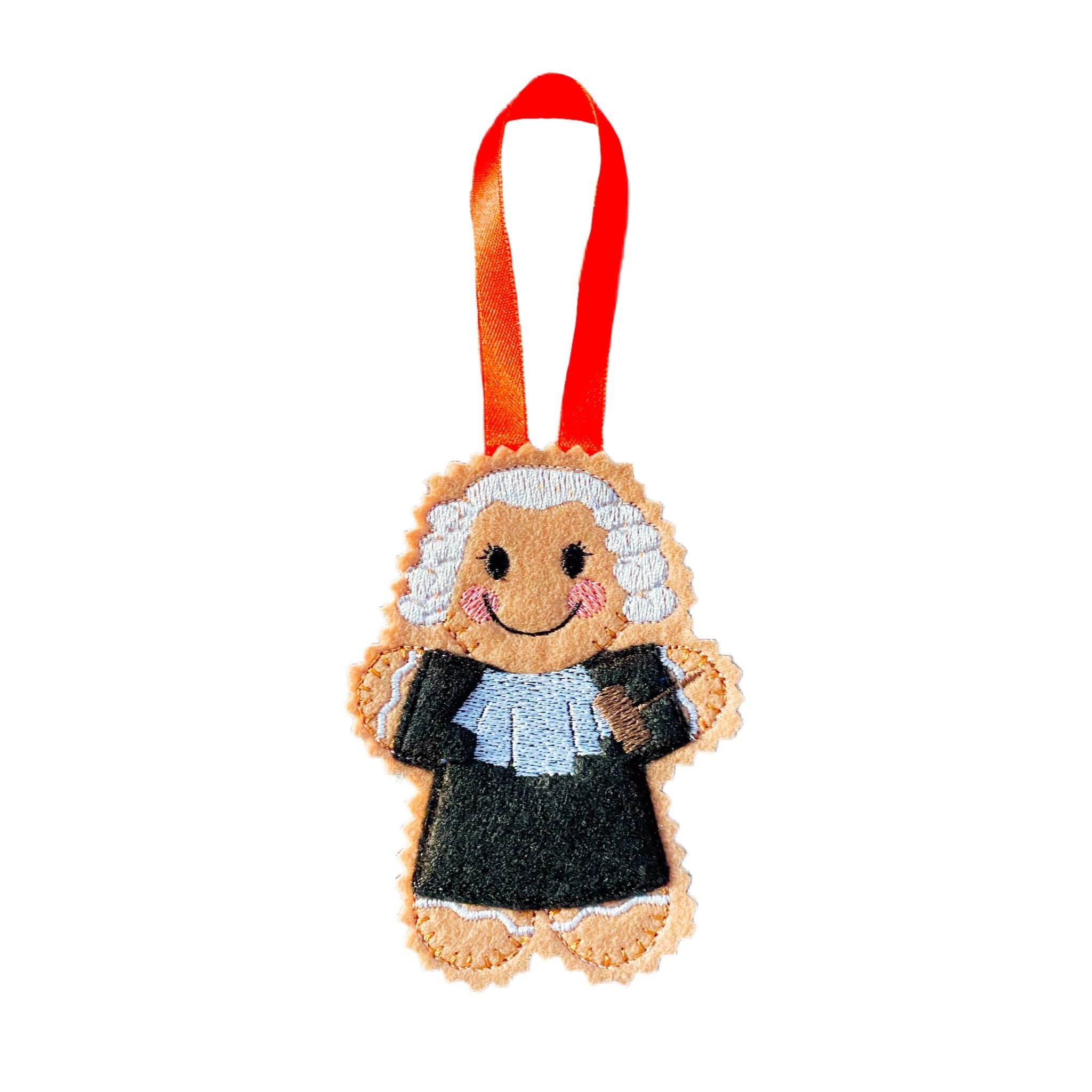 Judge Gingerbread Man Felt Decoration