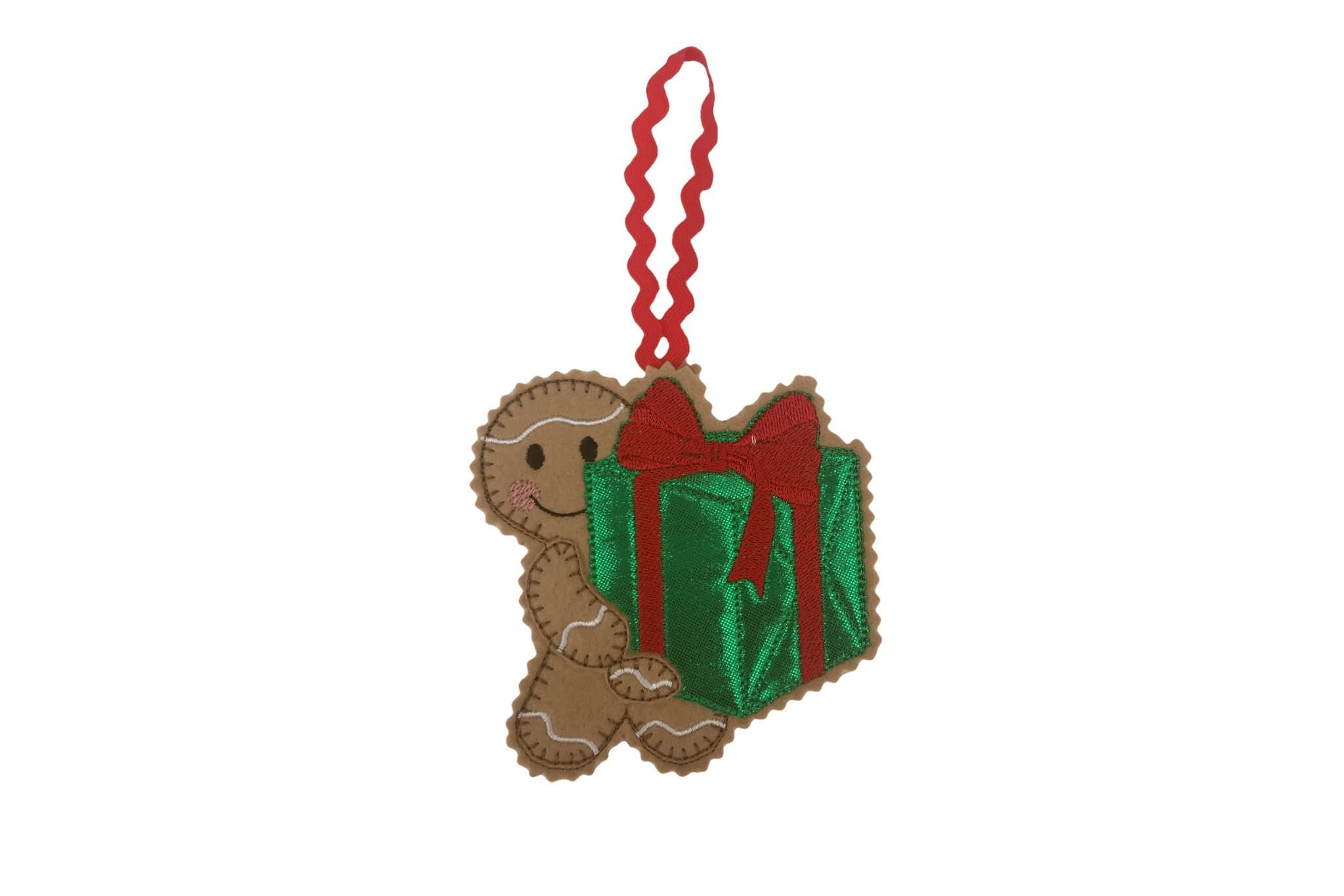 Gingerbread Man Felt Decoration- Gift / Present — image 2