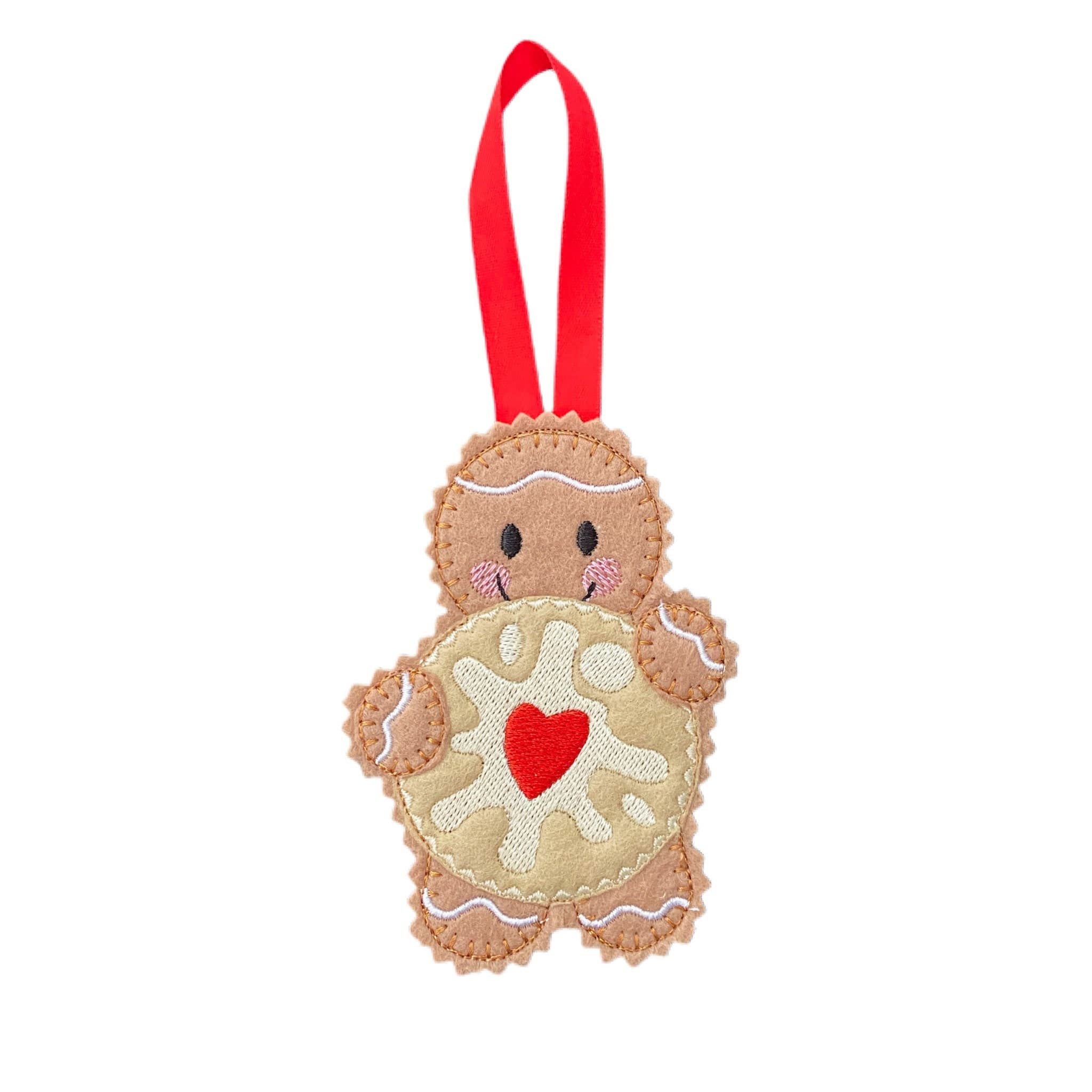 Jam Biscuit Gingerbread Man Felt Decoration