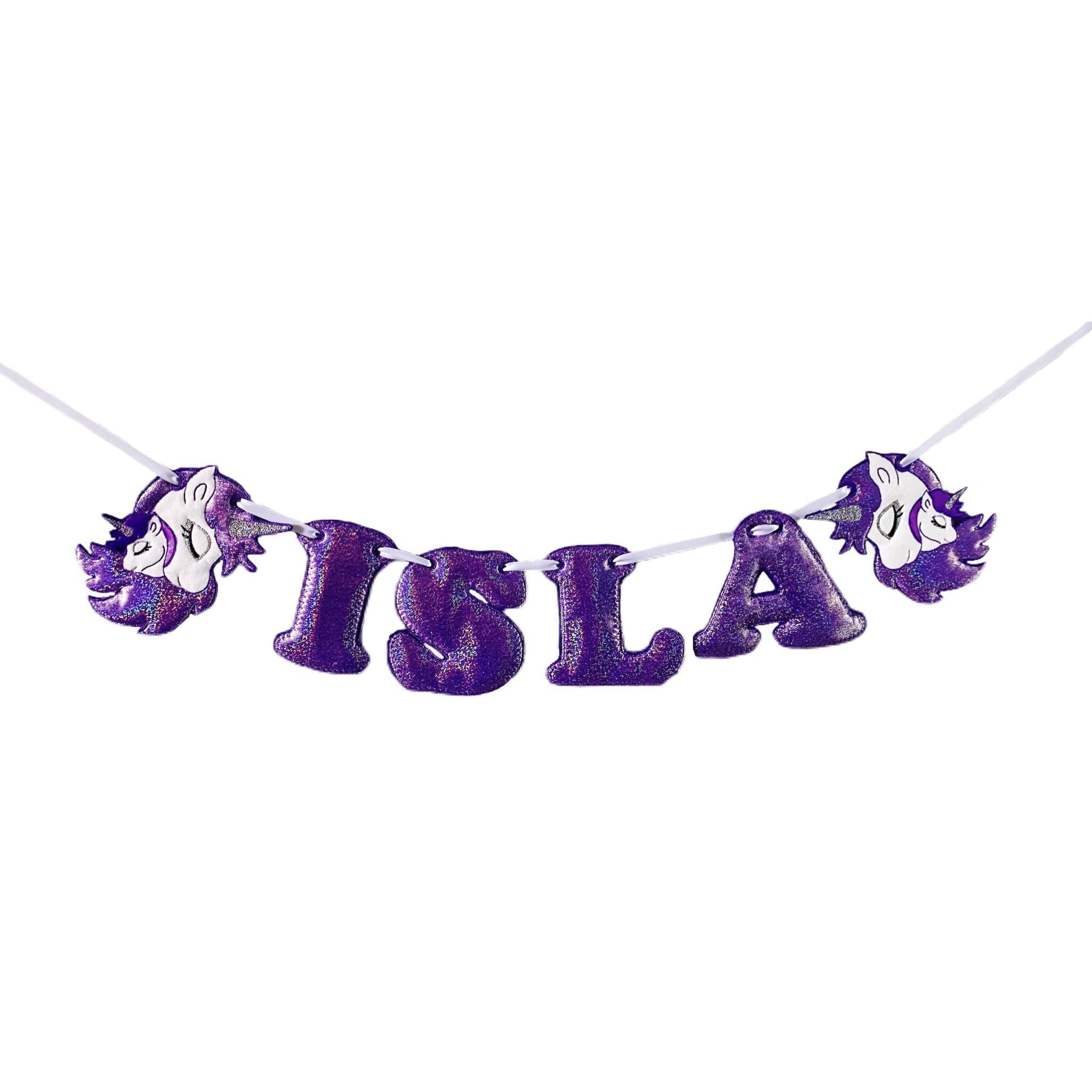 Unicorn Personalised Felt Banner / Bunting