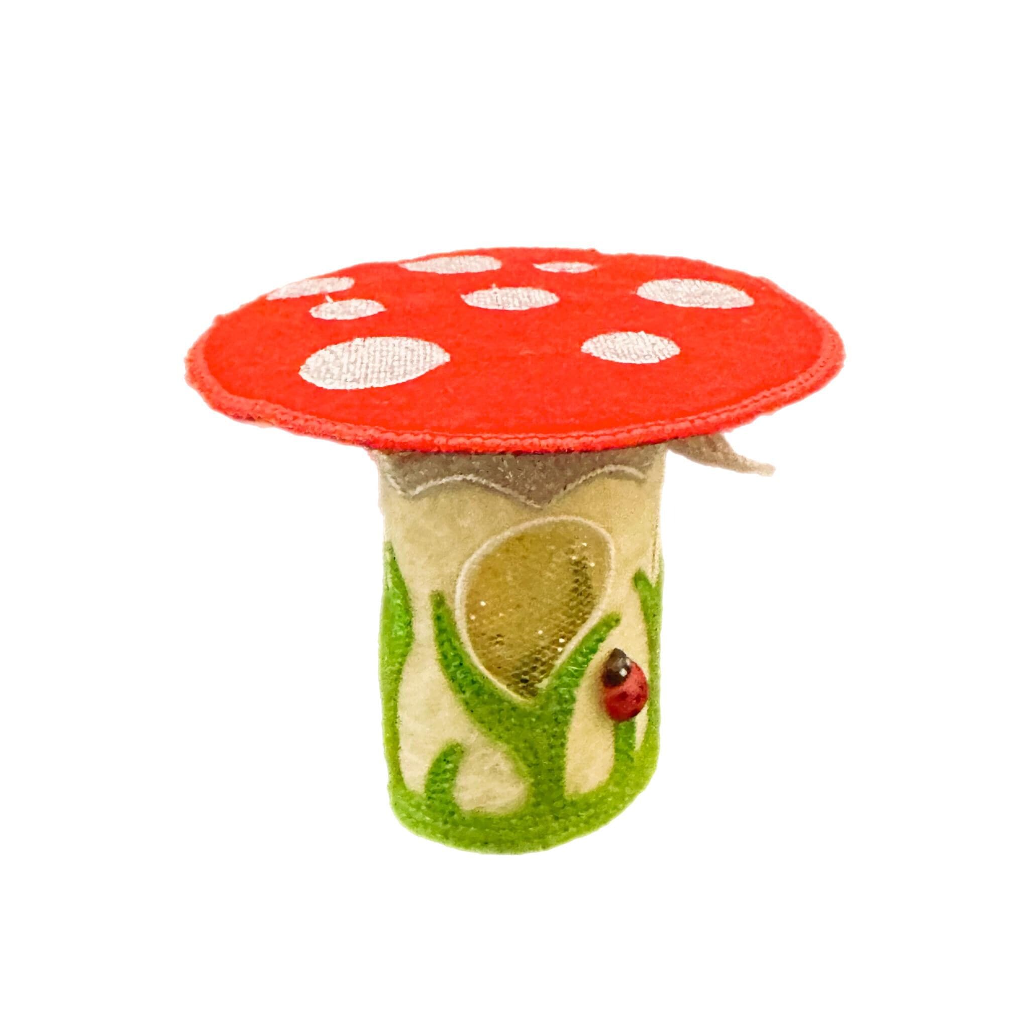 Toadstool Tea Light Fairy House