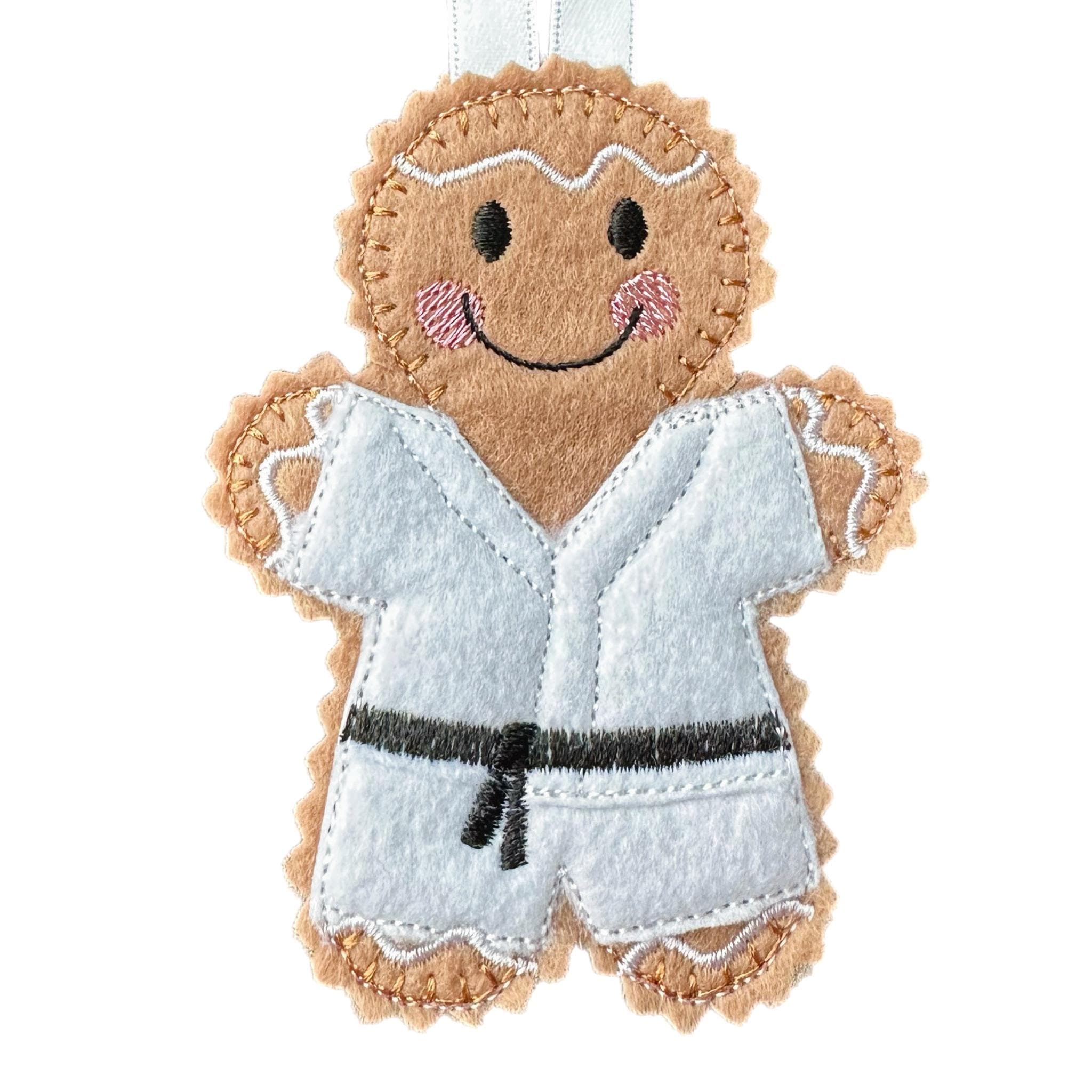 Marital Arts Gingerbread Man Felt Hanging Decoration — image 2