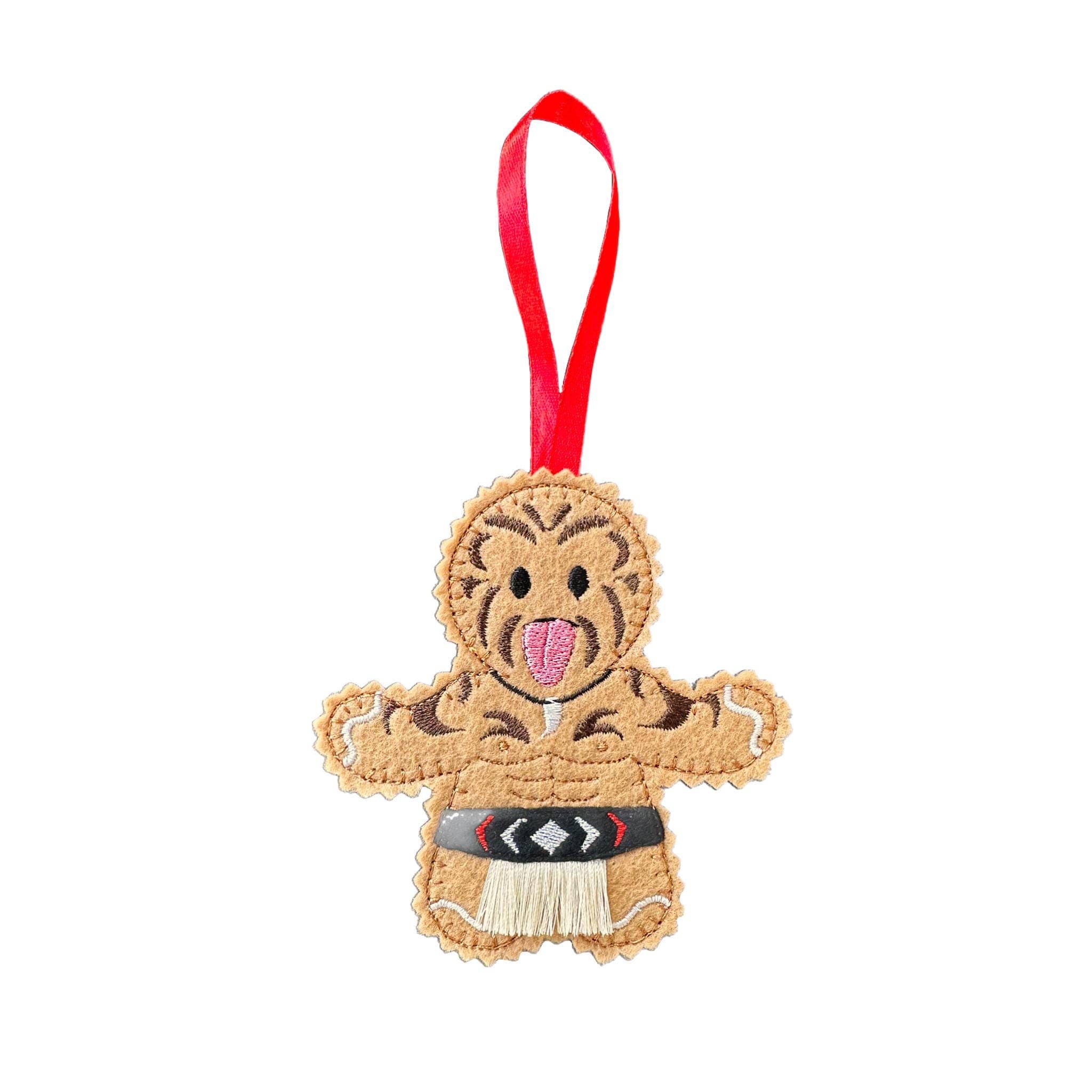 Māori Warrior and Performer Keepsake Gingerbread Felt Decorations — image 4
