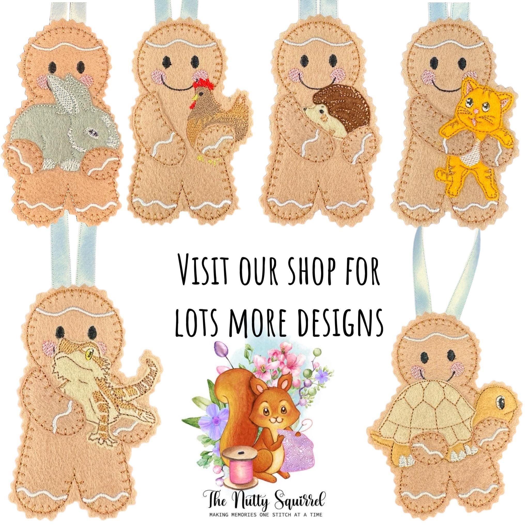 Dog Groomer Gingerbread Man Felt Decoration — image 6