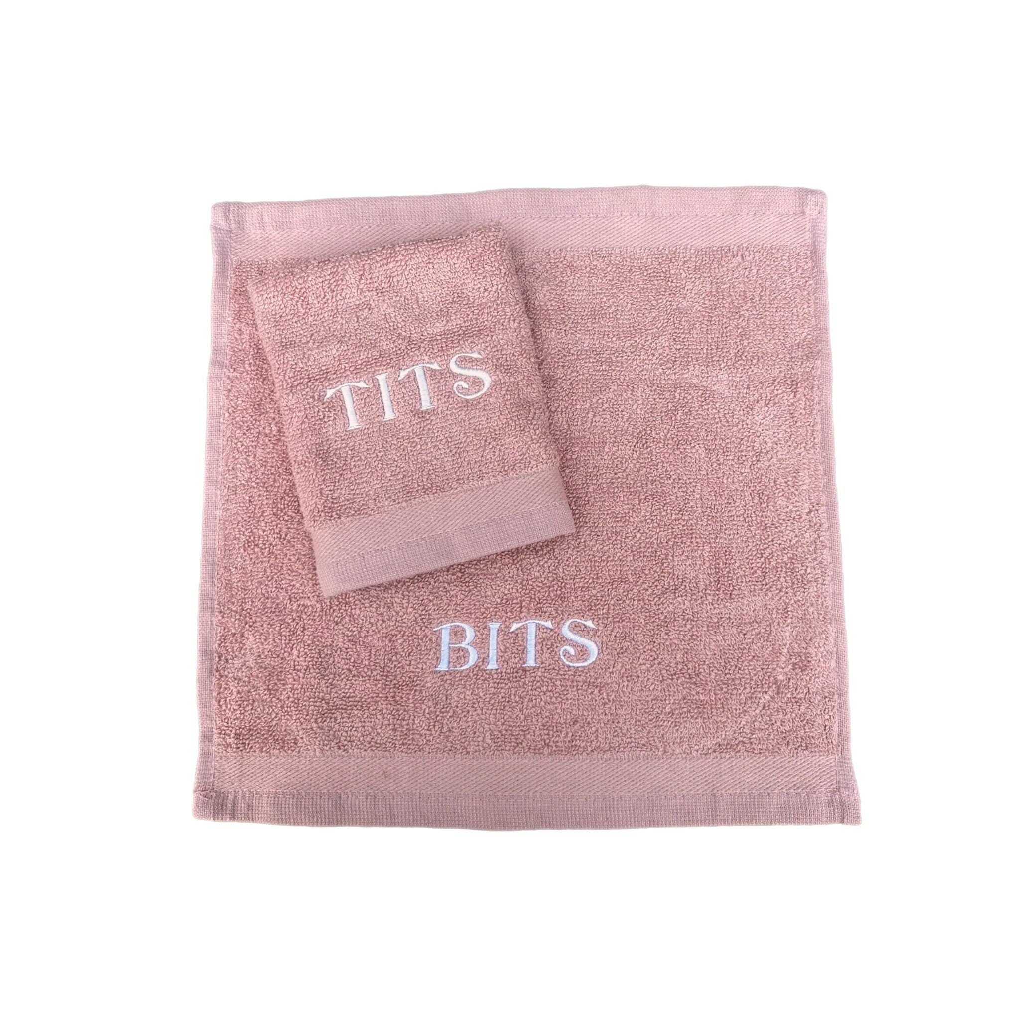 Novelty face cloths flannels embroidered naughty rude stocking filler washcloths Valentine’s Day Tits/Bits