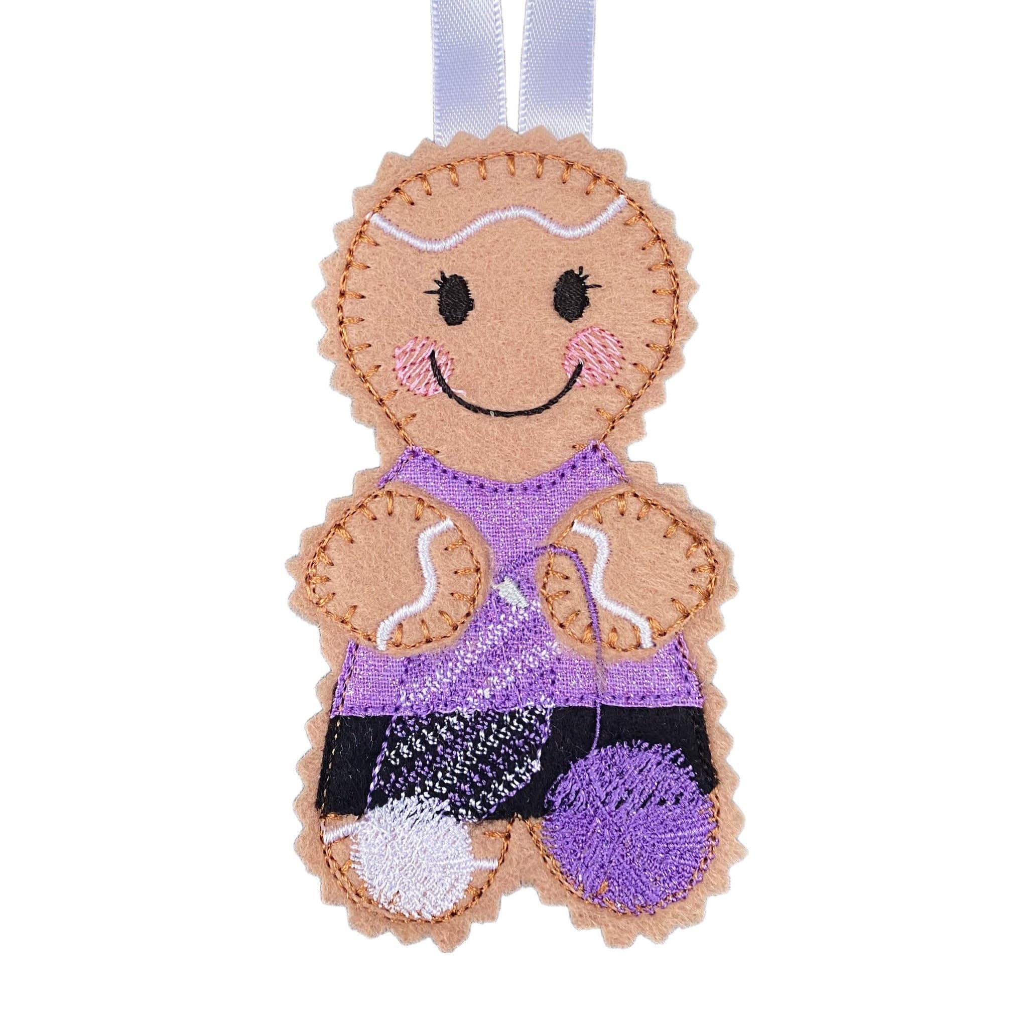 Crochet Gingerbread Man Felt Decoration — image 2