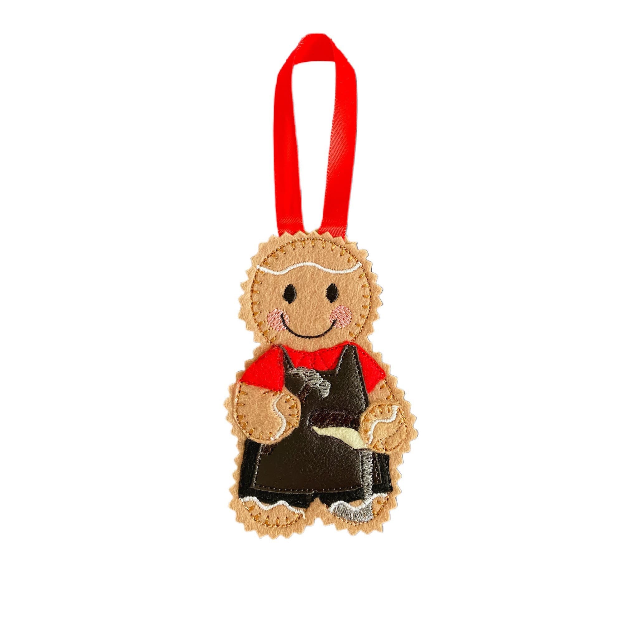 Cobbler Gingerbread Man Felt Decoration
