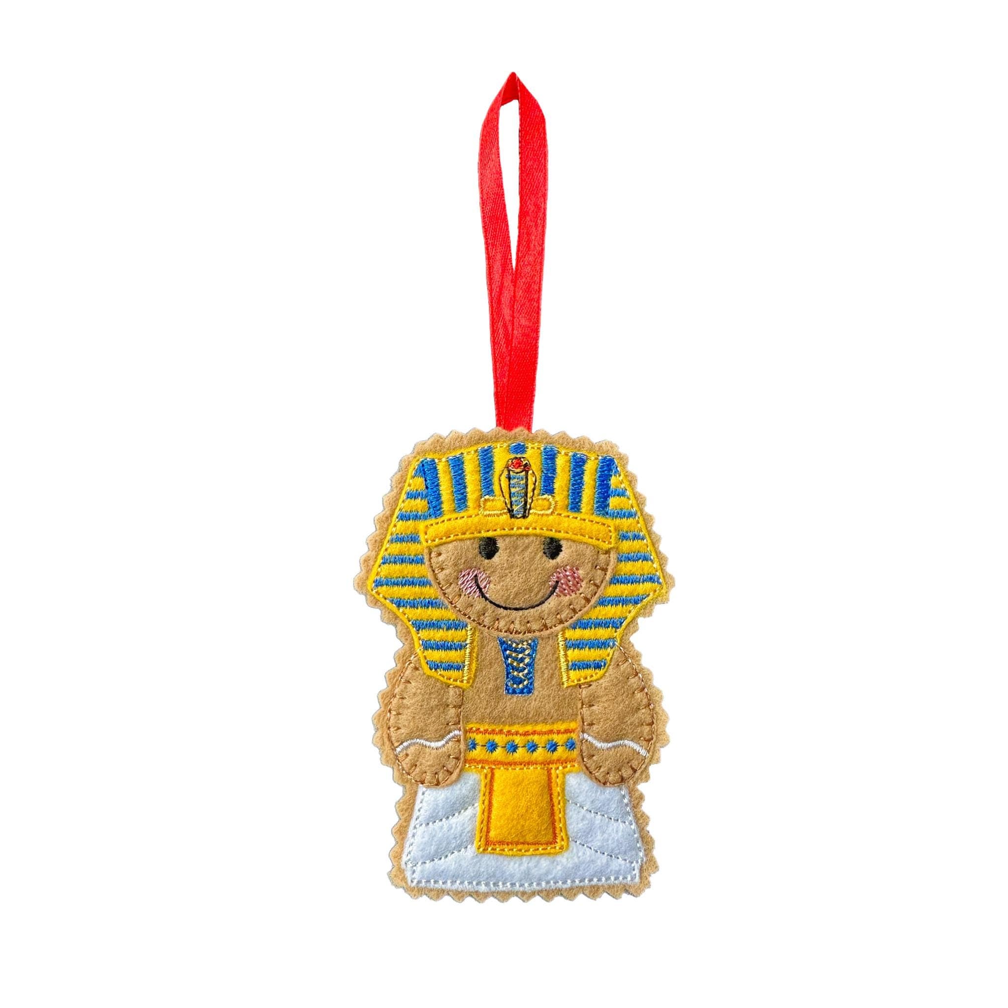 Egyptian Pharaoh Gingerbread Felt Decoration — image 2