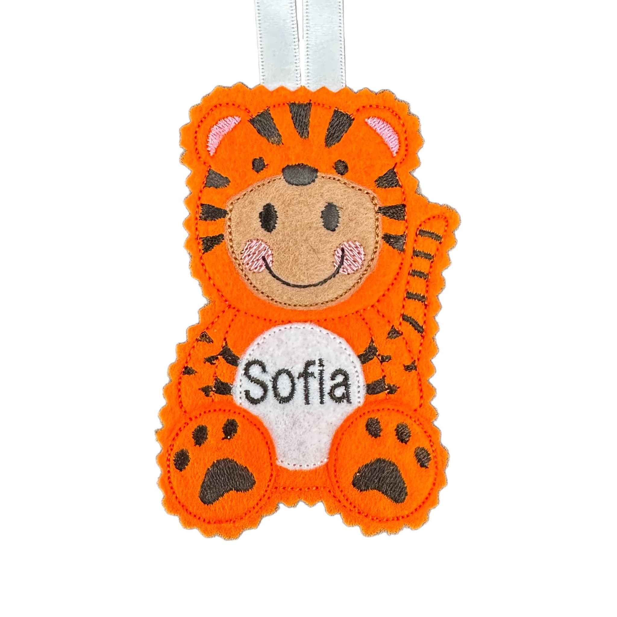 Tiger Dress Up Gingerbread Man Felt Decoration — image 4