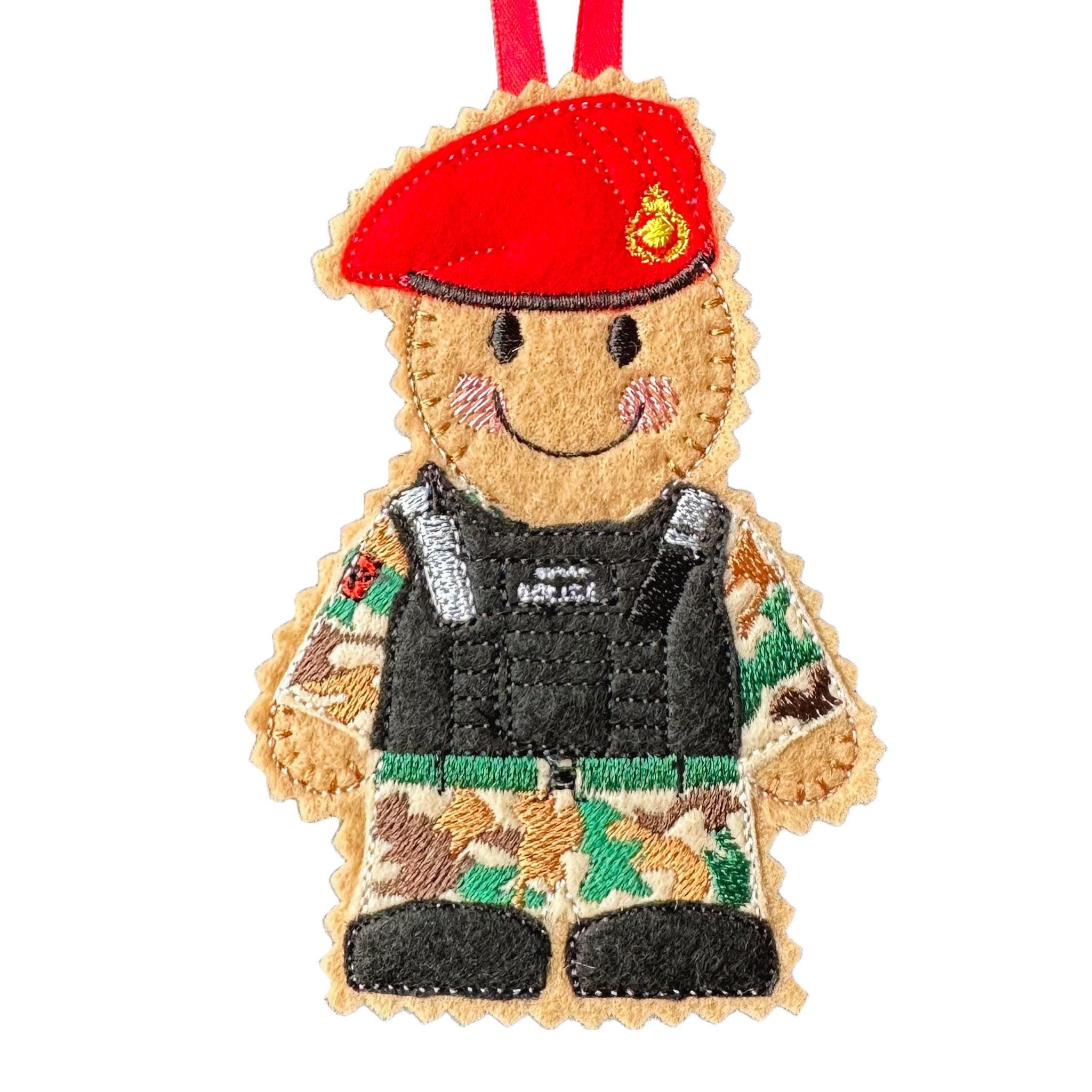 Royal Military Police Gingerbread Felt Decoration — image 2