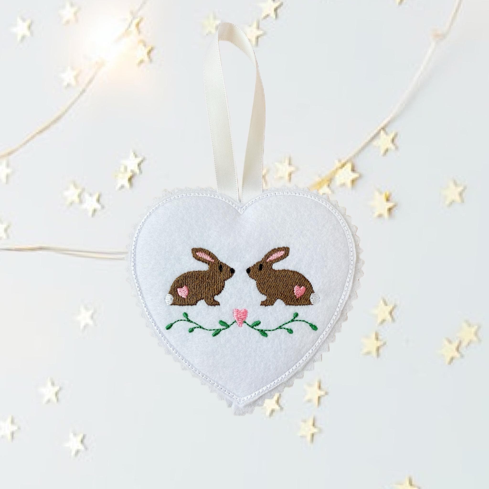 Bunnies Heart Felt Decoration — image 2