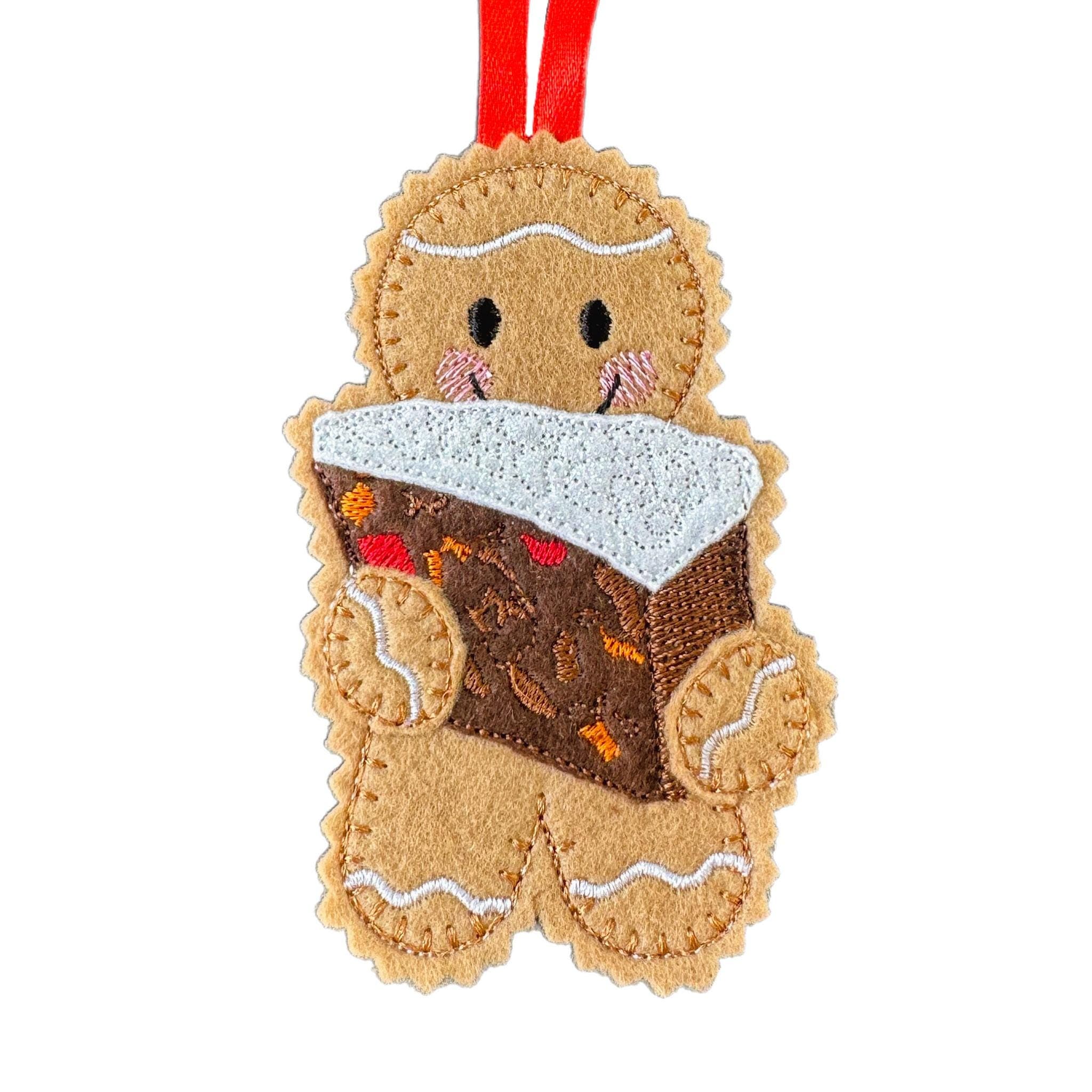 Fruit Cake Gingerbread Felt Decoration — image 3